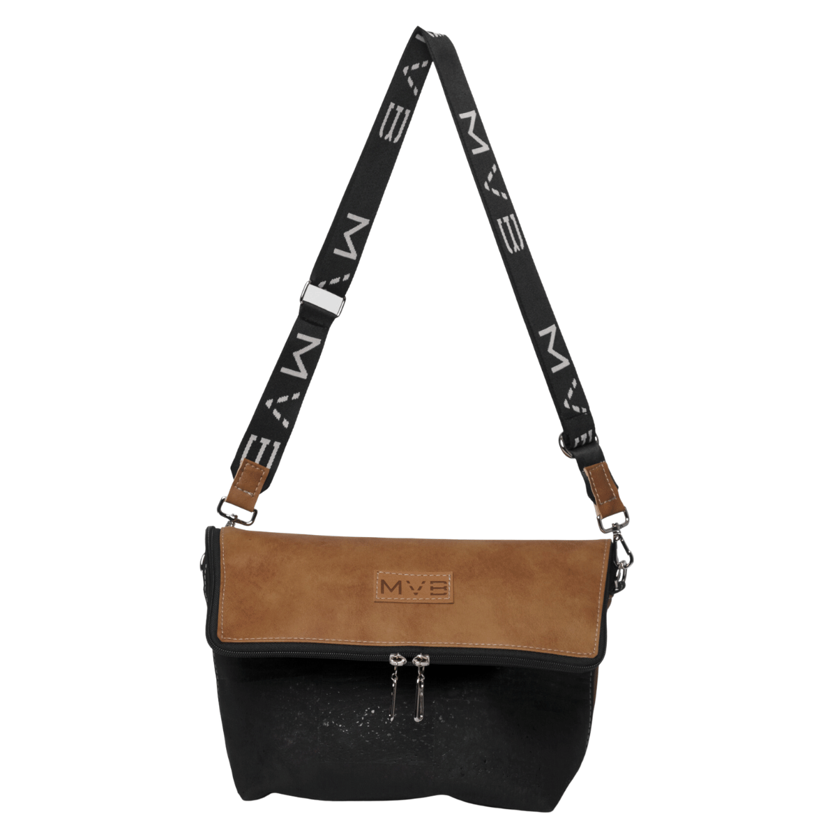 Vegan Cork Crossbody Bag for Women - Eco-Friendly & Stylish Black Handbag | Perfect for Casual Outings, Travel & Everyday Use