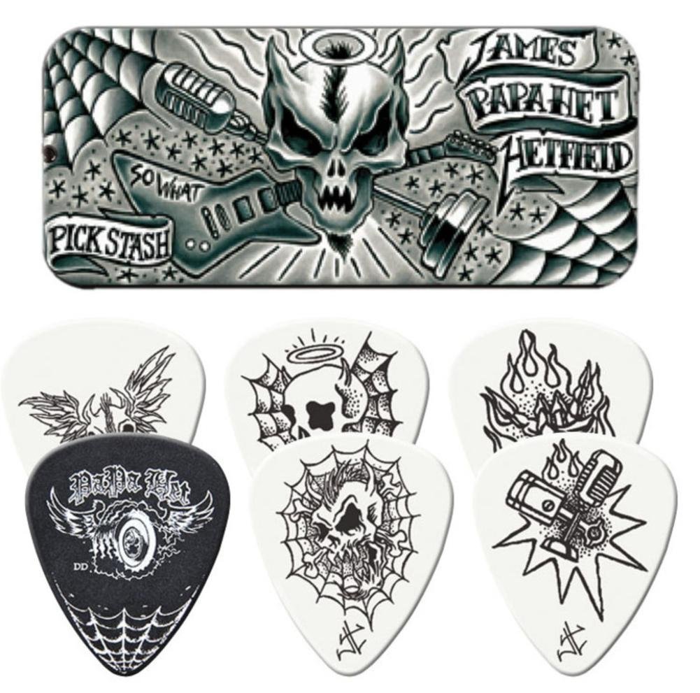 Official Metallica Guitar Picks - Heavy Metal Band Plectrum for Electric & Acoustic Guitars - Perfect for Rock Concerts, Practice & Collectors