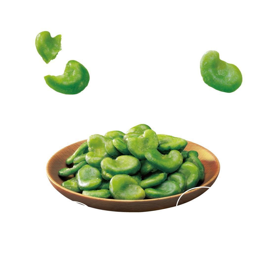 Calbee Miino Salted Green Broad Beans Chips 28g - Crunchy Japanese Snack for Healthy Eating, Office Snacks & Party Food