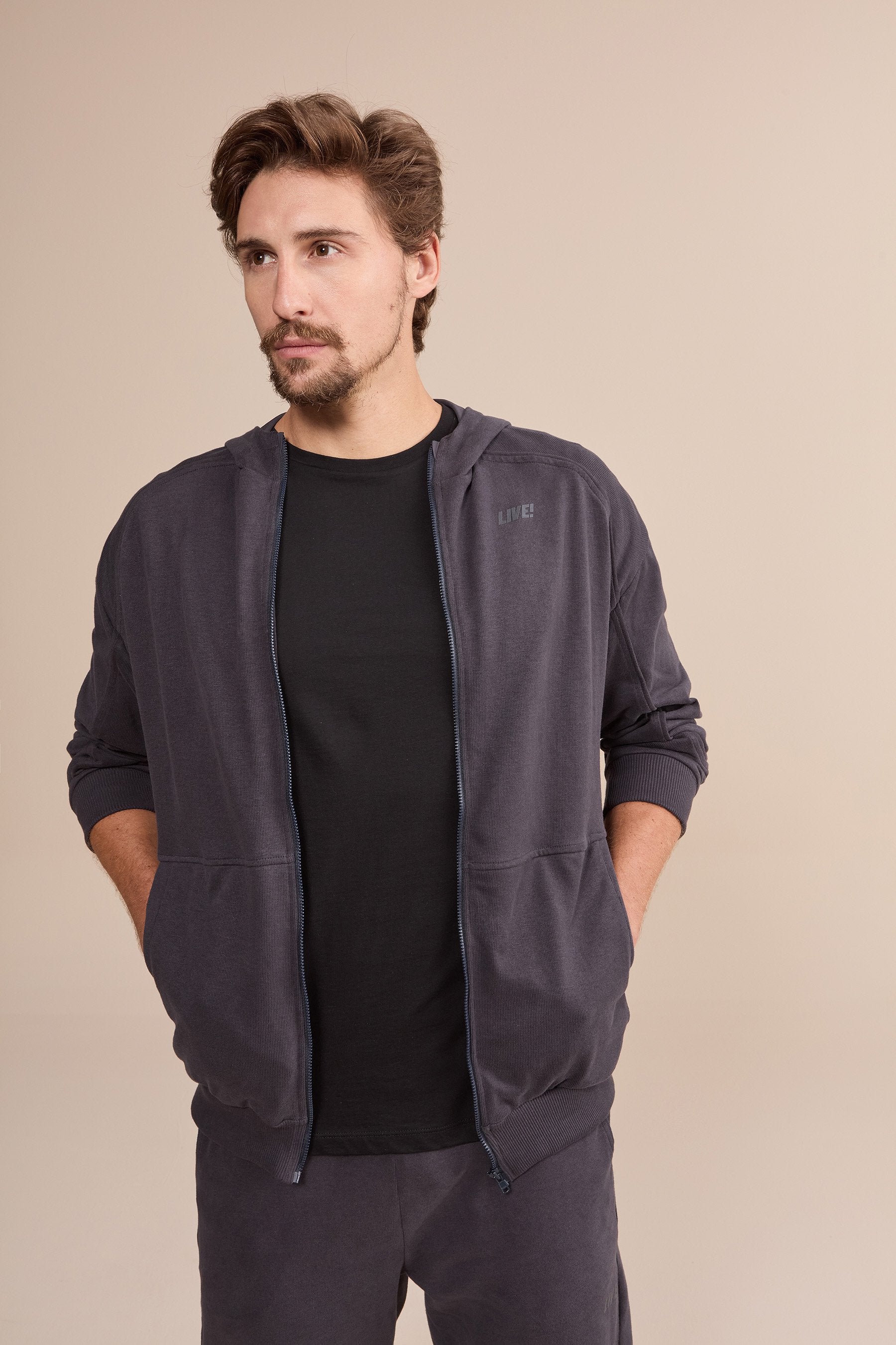 Men's Rino Stone Knit Jacket - Lightweight Stylish Outdoor Coat for Hiking, Travel & Casual Wear