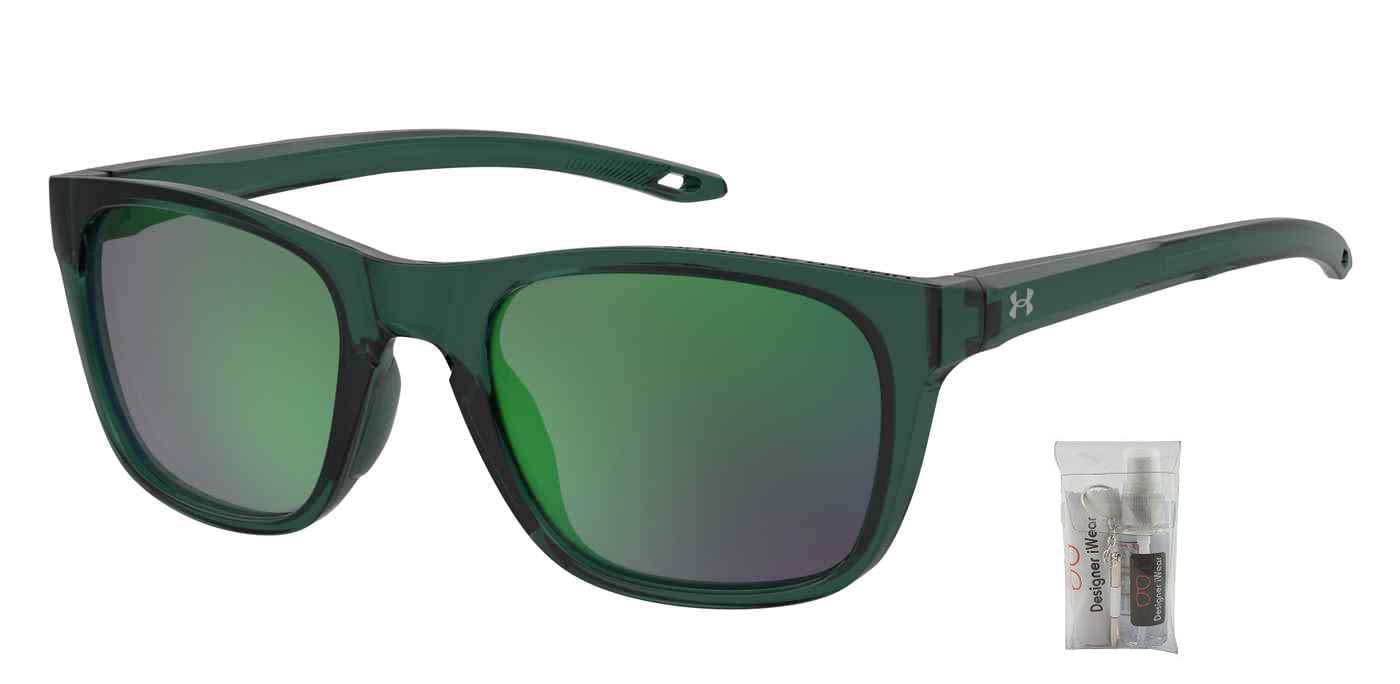 Under Armour Raid UA0013/G/S Unisex Rectangular Sunglasses with iWear Eyewear Kit - UV Protection Sports & Outdoor Sunglasses for Men and Women - Perfect for Running, Cycling, and Outdoor Activities