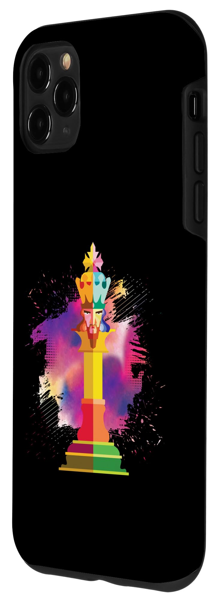 iPhone 11 Pro Max Case with Konig King Chess Design - Premium Tactical Chess Game Gift for Chess Lovers - Perfect for Tournaments, Gifting & Everyday Protection