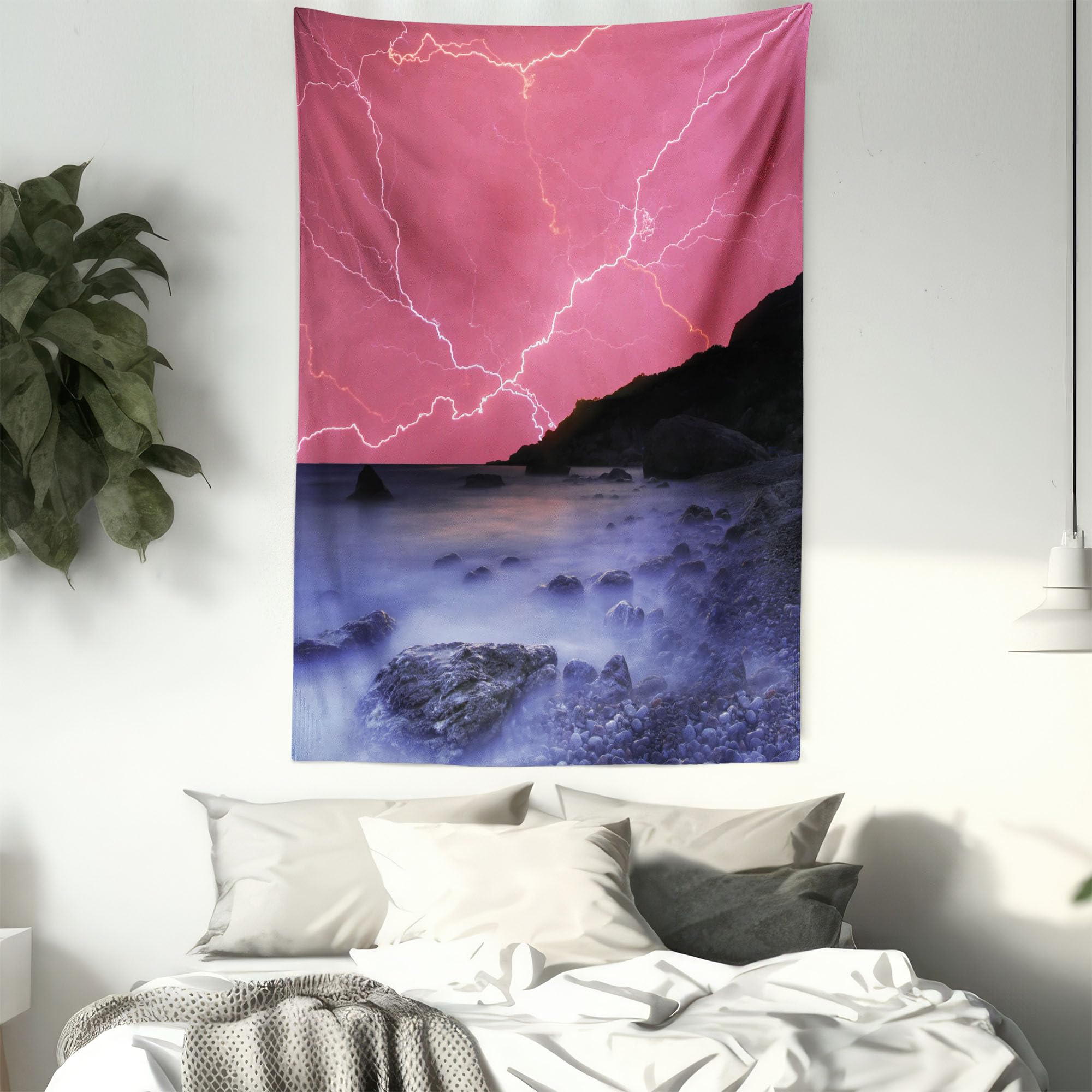 Ambesonne Thunderstorm Tapestry - Vibrant Sky Wall Decor for Bedroom & Living Room