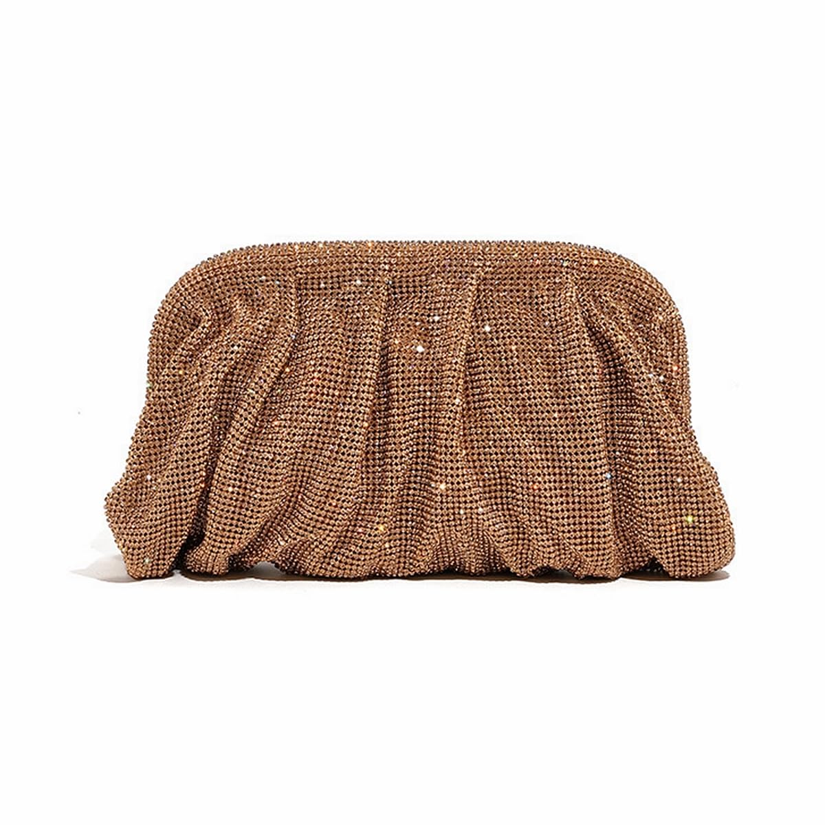 Sparkling Rhinestone Clutch Purse for Women - Elegant Diamond Evening Bag with Chain Strap, Ladies Dumpling Bag for Wedding, Party & Special Occasions | Perfect Prom, Cocktail & Formal Event Accessory