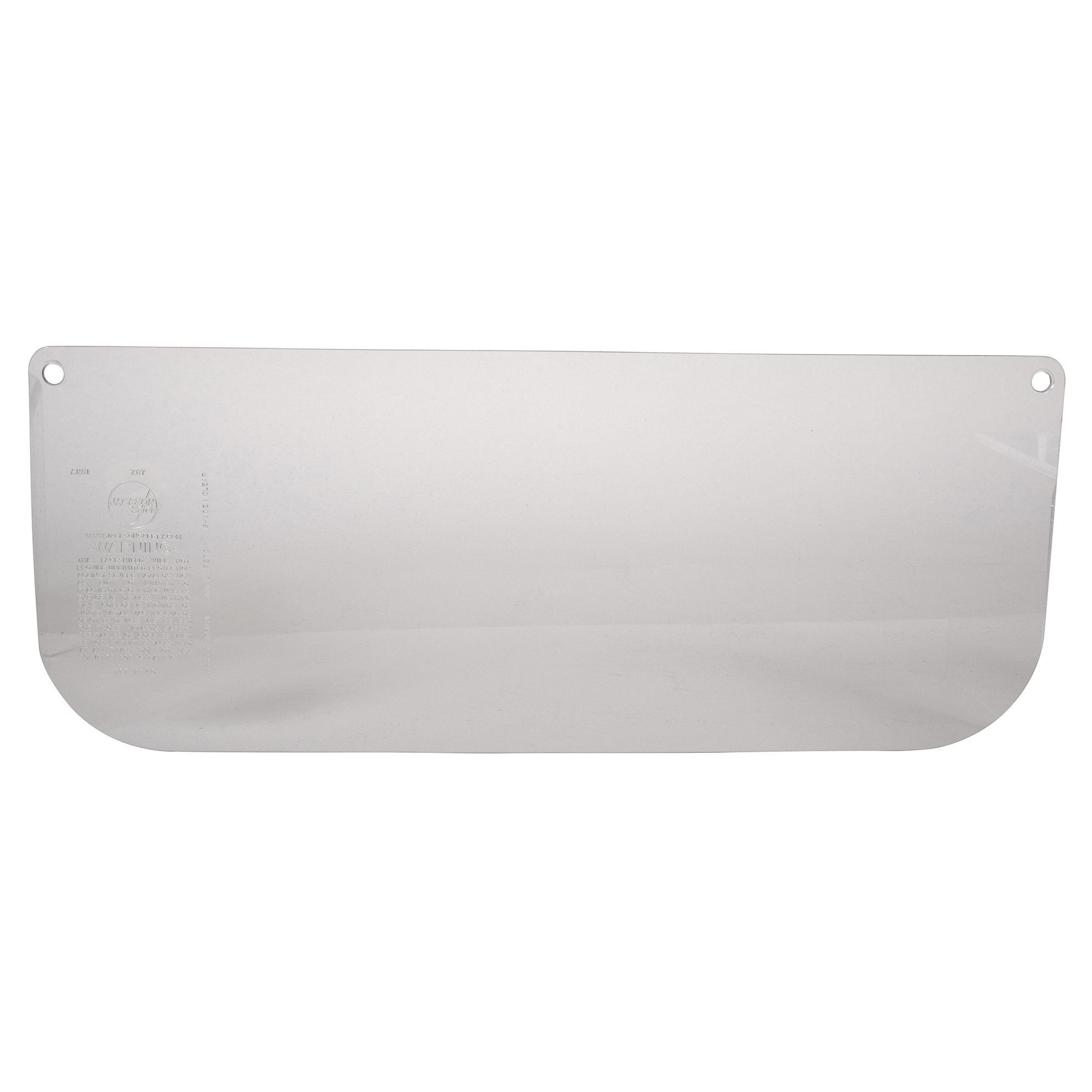Jackson Safety C10 Bump Cap Faceshield - Clear PETG Unbound Window (Case of 36) - 28963 - Ideal for Construction, Manufacturing & Industrial Safety Protection