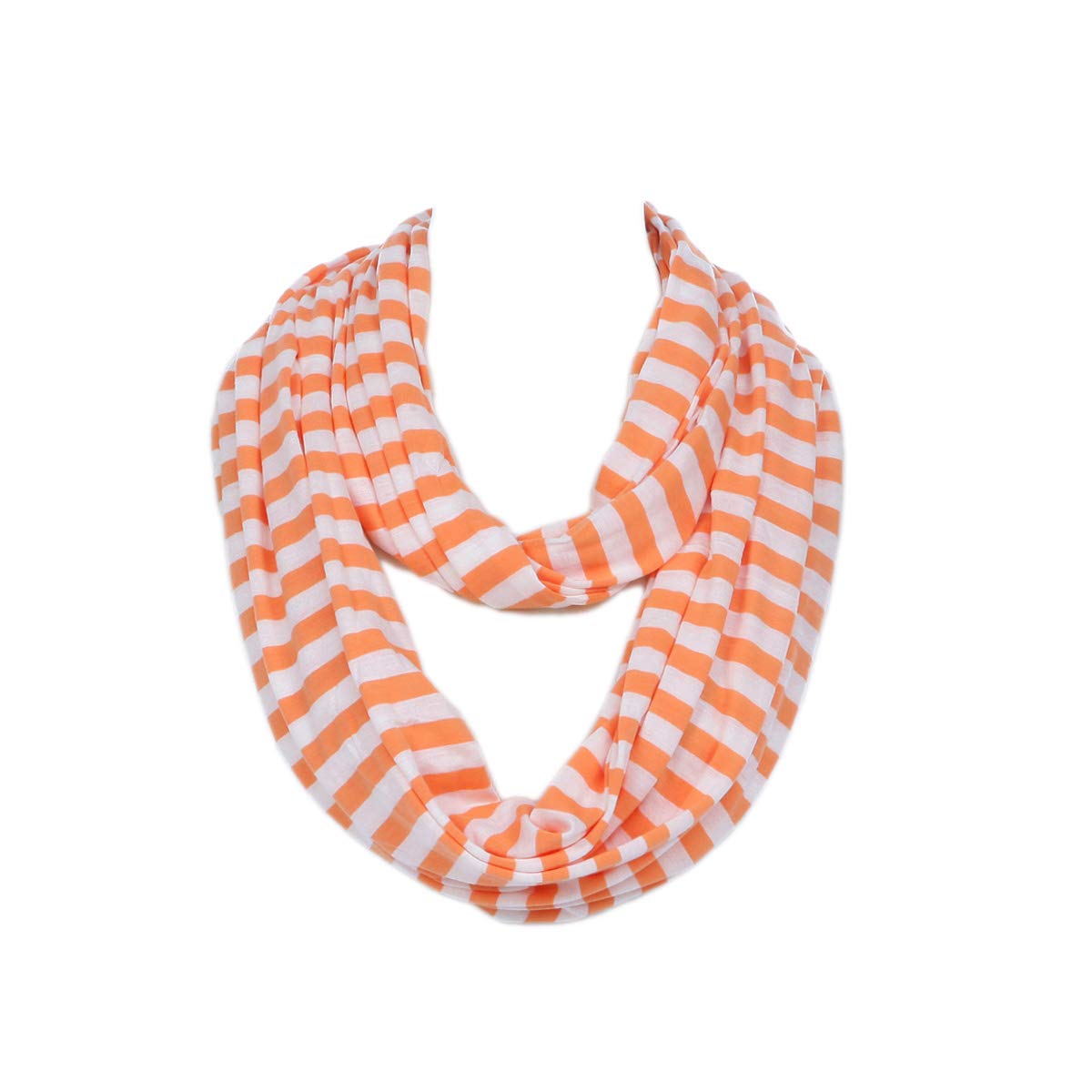 Soft Striped Infinity Loop Jersey Scarf - Cozy & Stylish Winter Fashion Accessory for Women | Perfect for Cold Weather, Outdoor Activities & Layering Outfits