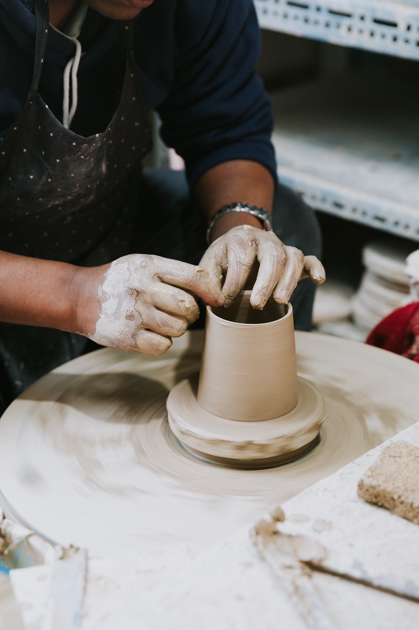 Premium Himalayan Stoneware Pour Over Coffee Dripper - Handcrafted Ceramic Coffee Maker for Single Cup Brewing - Perfect for Home, Office & Camping Use