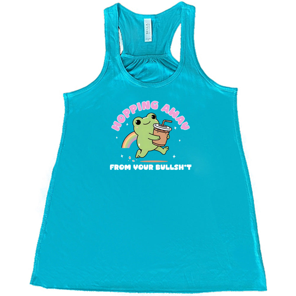 Hopping Away From Your Bullshit Funny Sarcastic T-Shirt - Perfect for Parties, Gifts & Casual Wear
