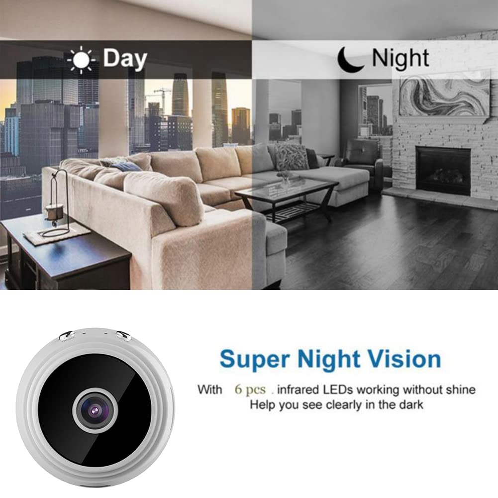 Desikixudy A9 Mini Camera 1080P HD - Wireless WiFi Security Camera for Smart Home, Magnetic Mount Indoor/Outdoor Surveillance - Perfect for Baby Monitor, Pet Camera & Home Security
