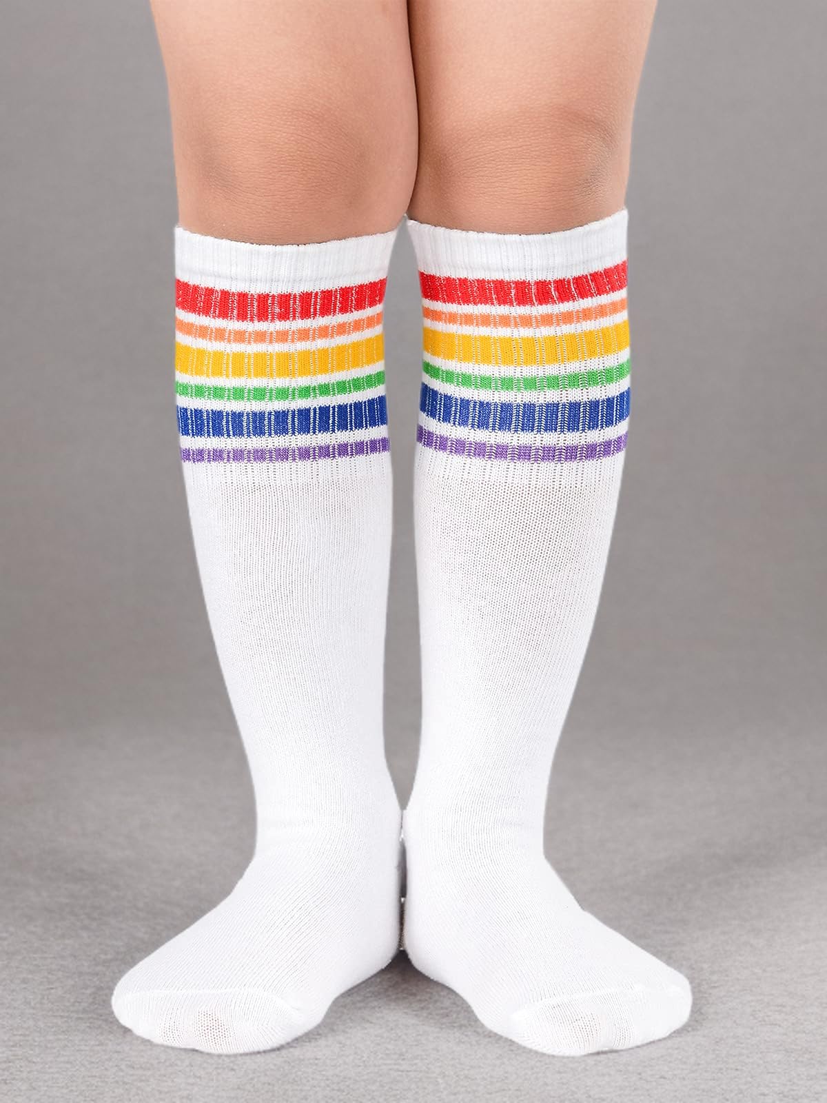 Century Star Kids Soccer Socks - Knee High Cotton Sports Socks for Boys & Girls - Breathable Uniform Socks for Toddlers - Perfect for Soccer Games, School Sports & Daily Play