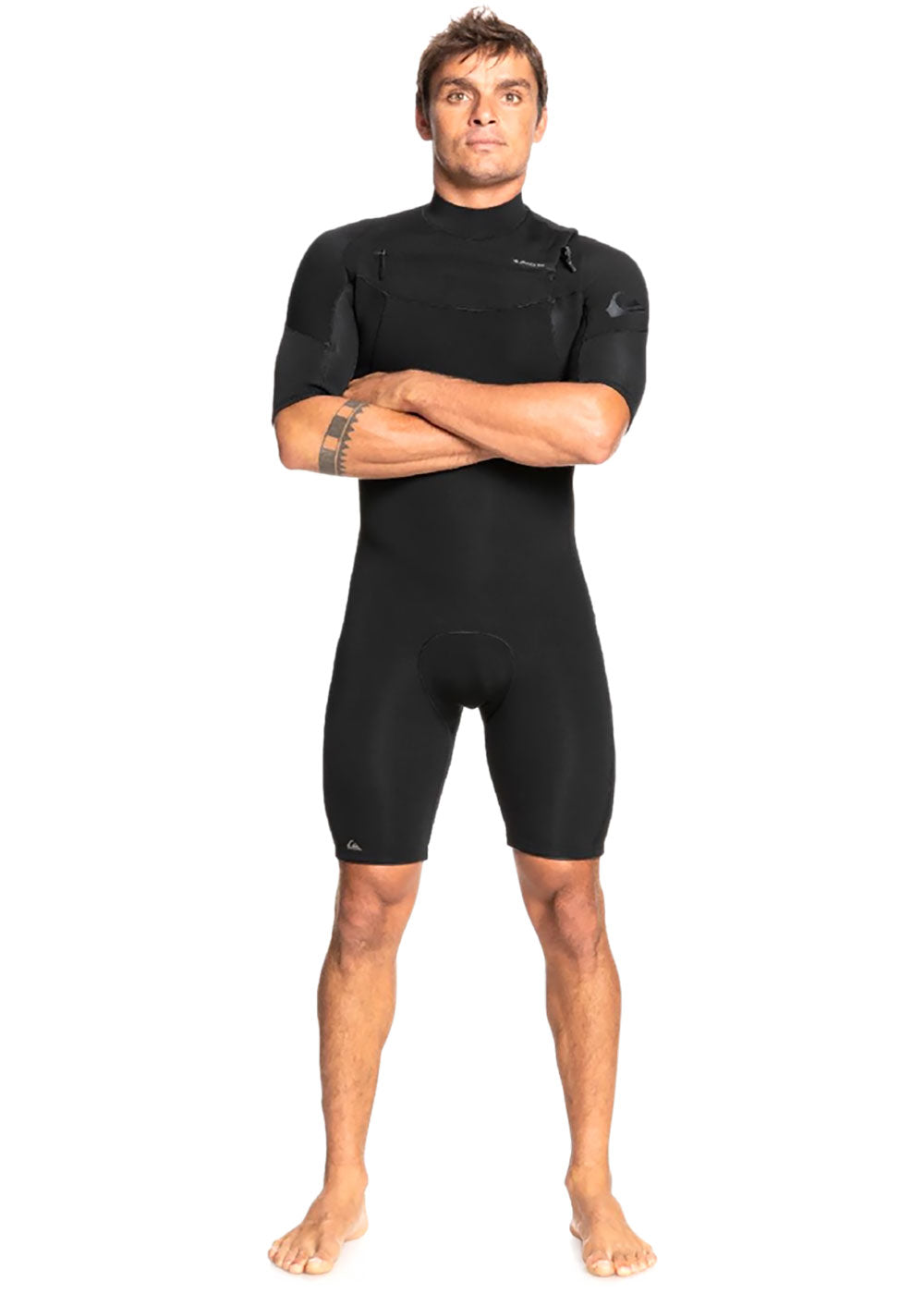 Quiksilver Men's 2mm Chest Zip Spring Wetsuit - Everyday Surfing & Water Sports Suit for Comfort & Warmth