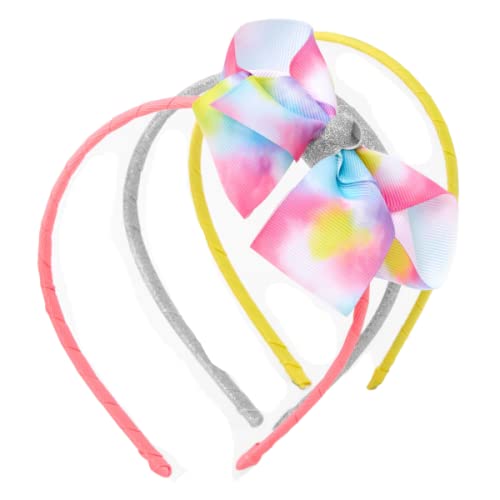 Claire's Club Tie-Dye Loopy Headbands for Girls - 3 Pack Hair Accessories Set for Kids, Toddlers & Teens - Perfect for School, Sports, Parties & Everyday Wear
