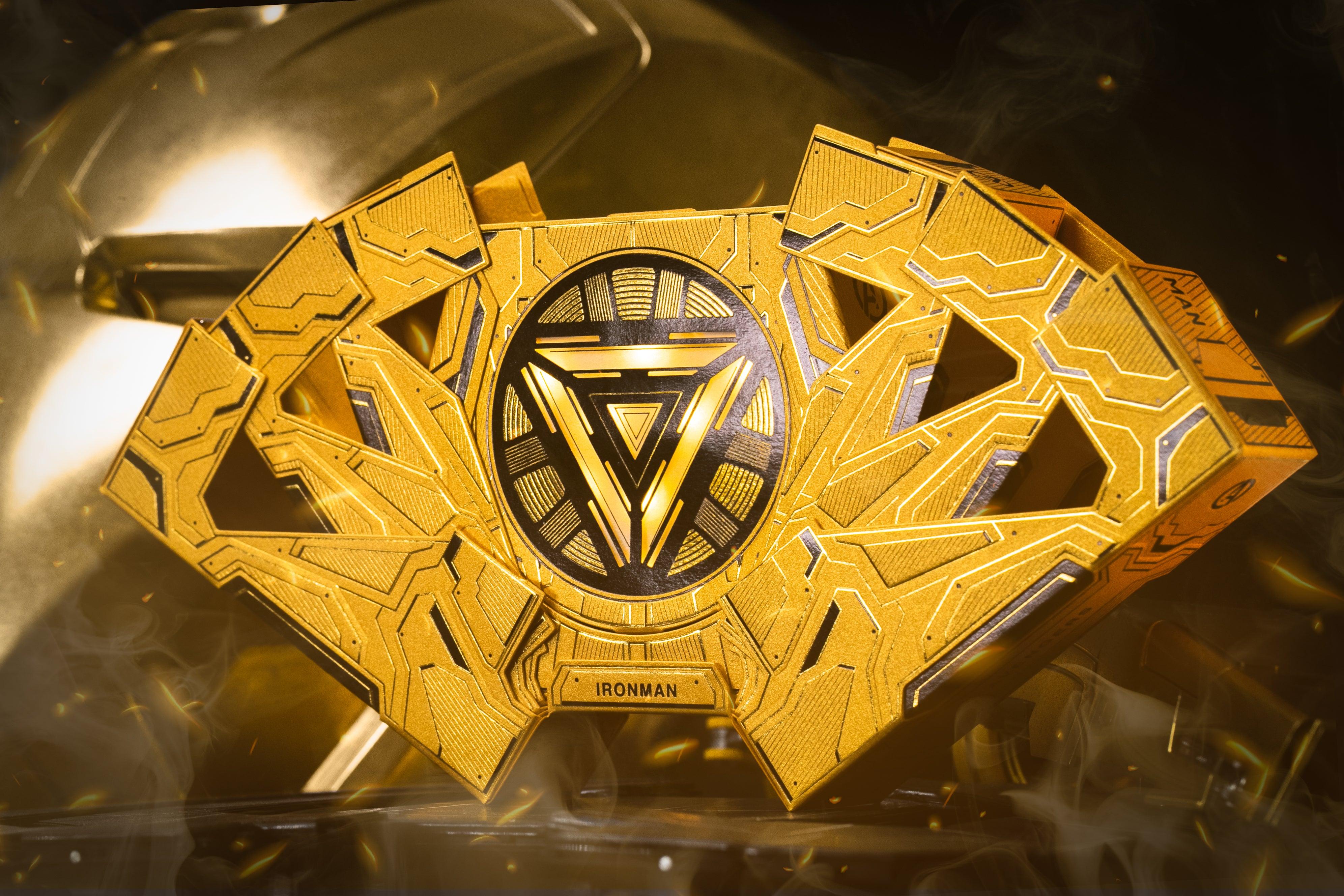 Iron Man MK 21 Gold Foil Playing Cards - Premium Collectible Marvel Superhero Poker Cards for Game Nights, Gifts & Collectors