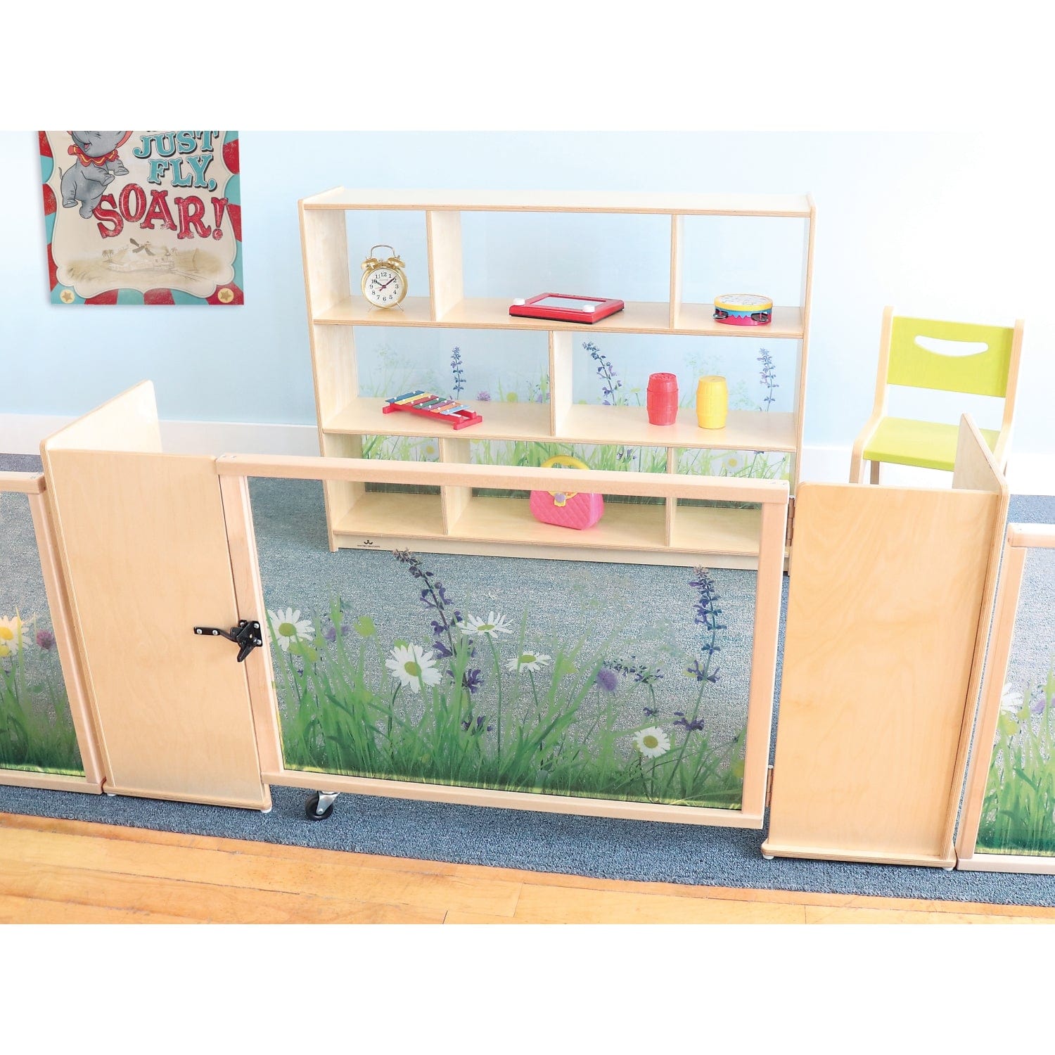Nature View Divider Gate - Expandable Baby Safety Gate for Doorways & Stairs - Perfect for Home, Pets & Childproofing