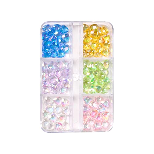 Pink and Blue Mixed Color Nail Rhinestones - Multi-Shaped Glass Gems for DIY Nail Art, Jewelry Making, and Crafts | Perfect for Manicures, Nail Decor, and Letter Stickers | Ideal for Home Nail Salons, Party Nail Designs, Gift Packaging, Wedding Nails, and Birthday Party Decorations