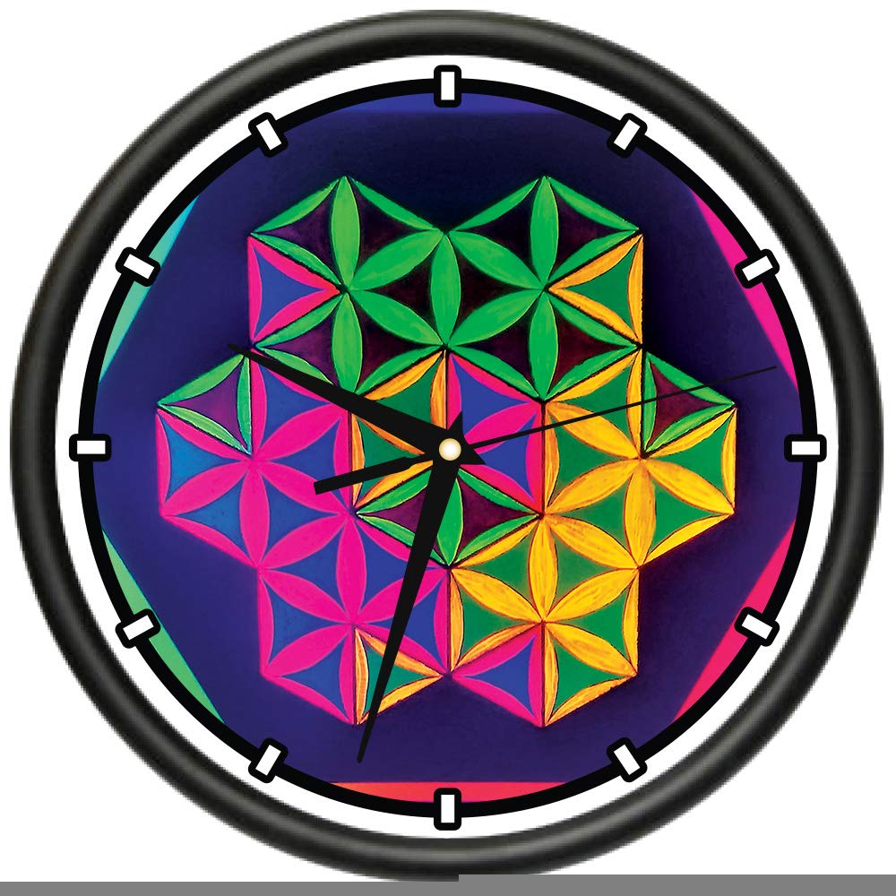 SignMission Modern Geometric Wall Clock with Precision Quartz Movement - Stylish Décor for School, Classroom, Office & Bedroom | Perfect for Home, Workspace & Educational Settings
