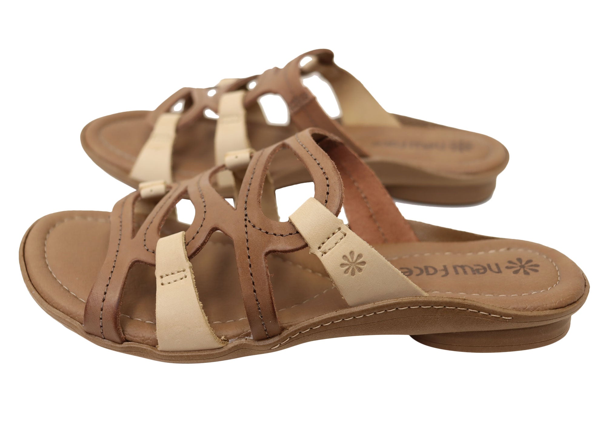 Kestral Women's Comfort Leather Slides Sandals - Soft & Supportive Brazilian-Made Summer Shoes for Beach, Pool & Casual Wear