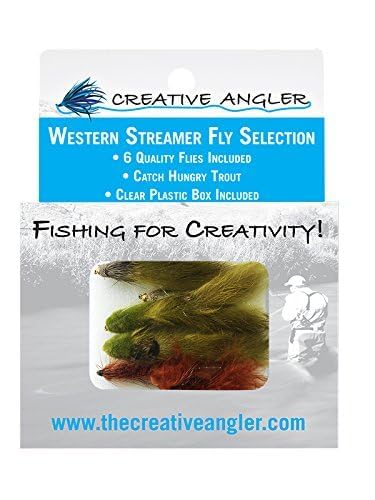 Premium Western Streamer Fly Selection - 6 Hand-Tied Trout Flies for Fly Fishing | Ideal for Trout, Bass & Salmon Fishing in Rivers & Streams