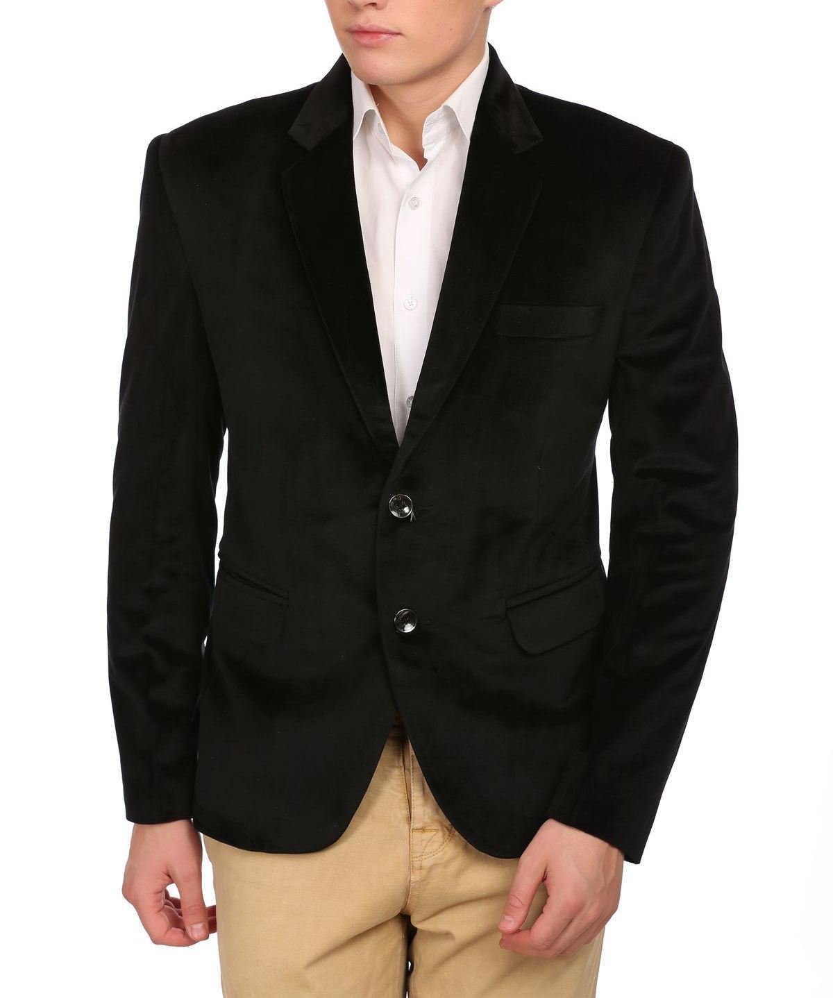 Vintage Men's Velvet Grandad Collar Formal Blazer Jacket - 7 Color Options for Weddings, Parties & Special Occasions