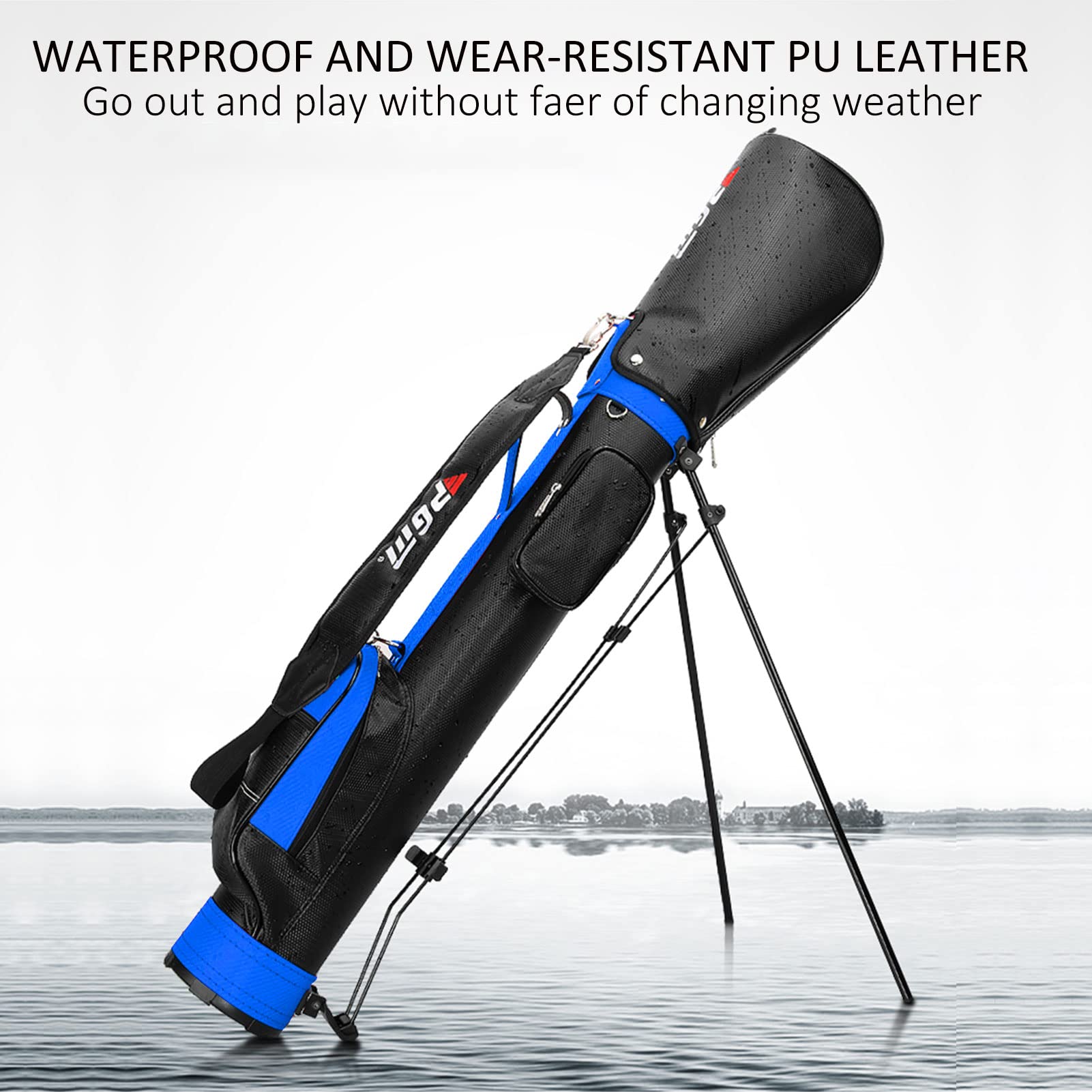 Premium Golf Stand Bag for Men & Women - Lightweight, Durable & Waterproof - Easy to Carry Sunday Golf Bag for Course & Travel - Perfect for Weekend Golfers & Frequent Travelers