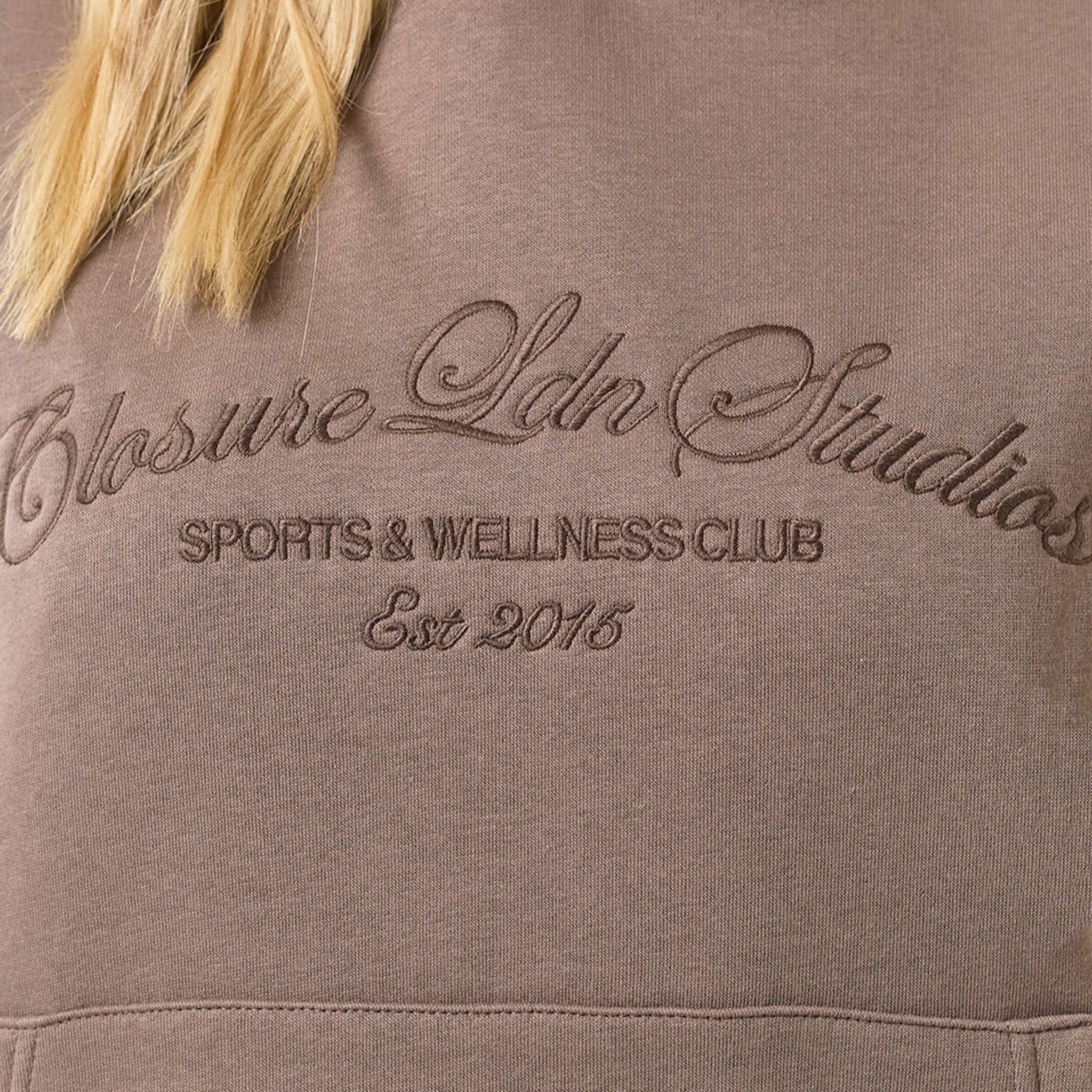 Tonal Script Tracksuit for Women - Soft Cotton Jogging Suit with Stylish Design | Mocha Brown Loungewear Set | Perfect for Yoga, Gym Workouts & Casual Wear