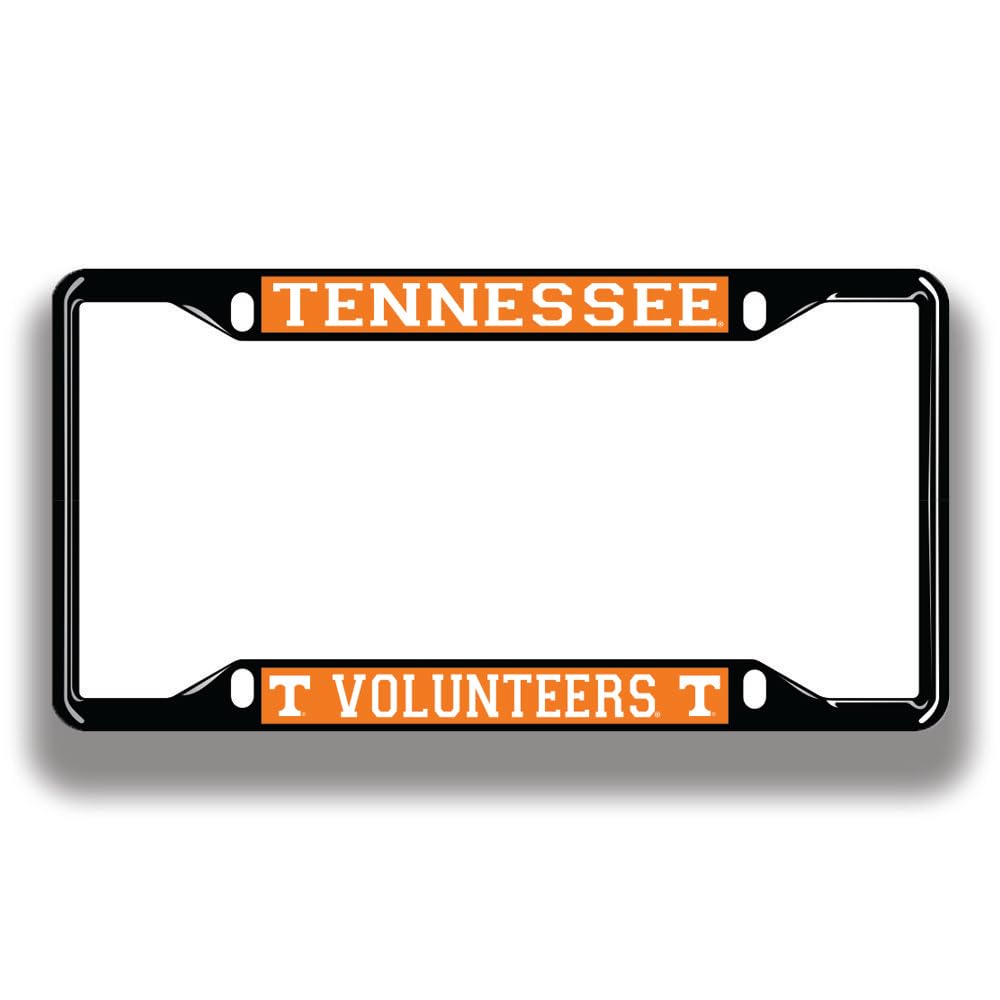 NCAA Licensed Black License Plate Frame - Premium Quality for Cars & Trucks - Perfect for College Sports Fans & Alumni