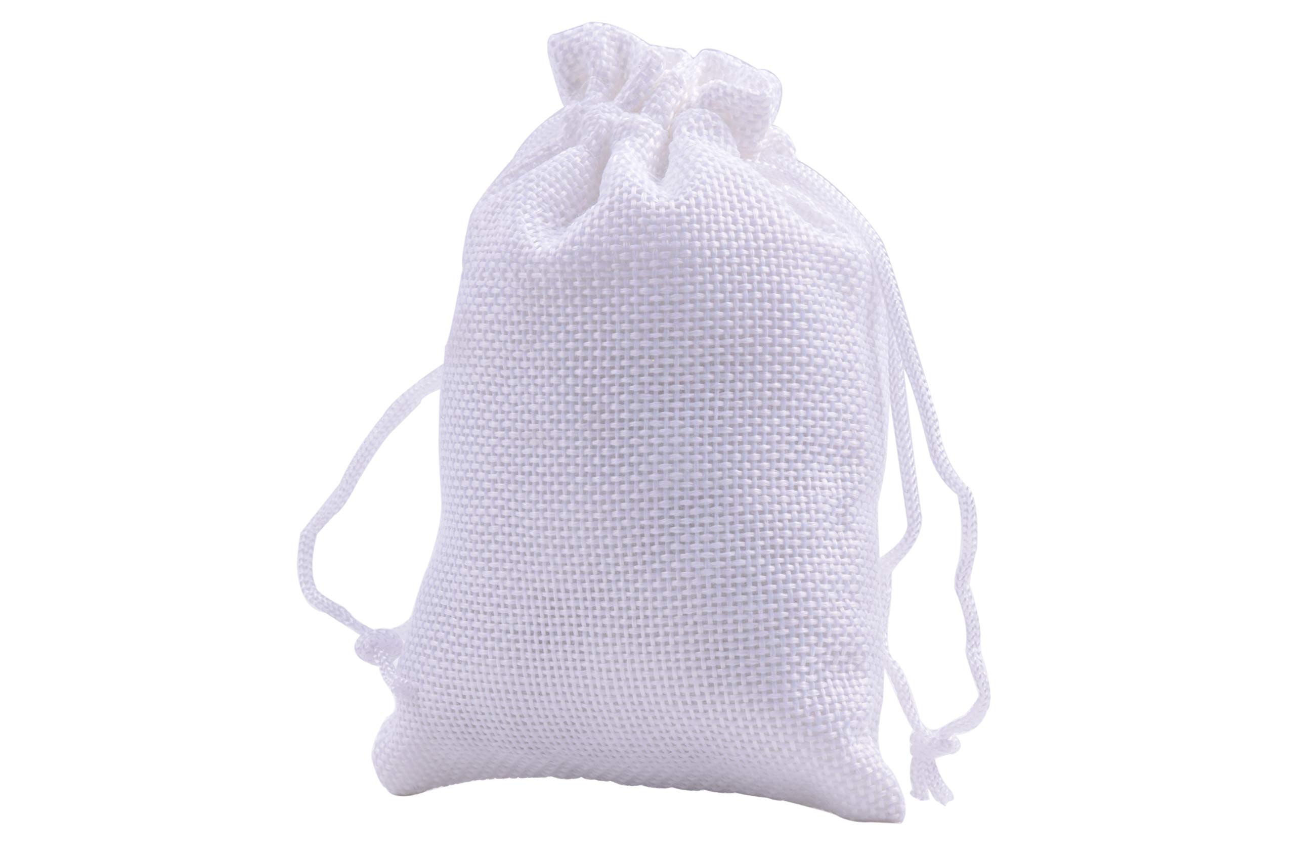 400pcs 13x18cm Natural Burlap Drawstring Gift Bags for Wedding Favors, Party Decorations & Holiday Gifting - Eco-Friendly Small Favor Pouches