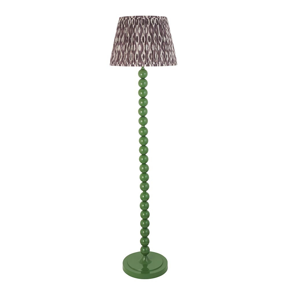 Auralis Ikat Floor Lamp with E27 Socket - Modern Handwoven Design for Living Room, Bedroom & Office Lighting