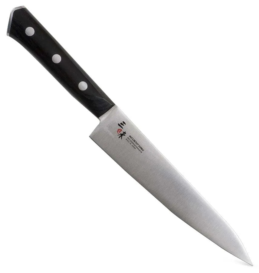 Zanmai Petty Utility Knife - High-Quality Japanese Stainless Steel Kitchen Knife for Slicing, Peeling & Precision Cutting - Perfect for Home Chefs, Camping & Outdoor Cooking