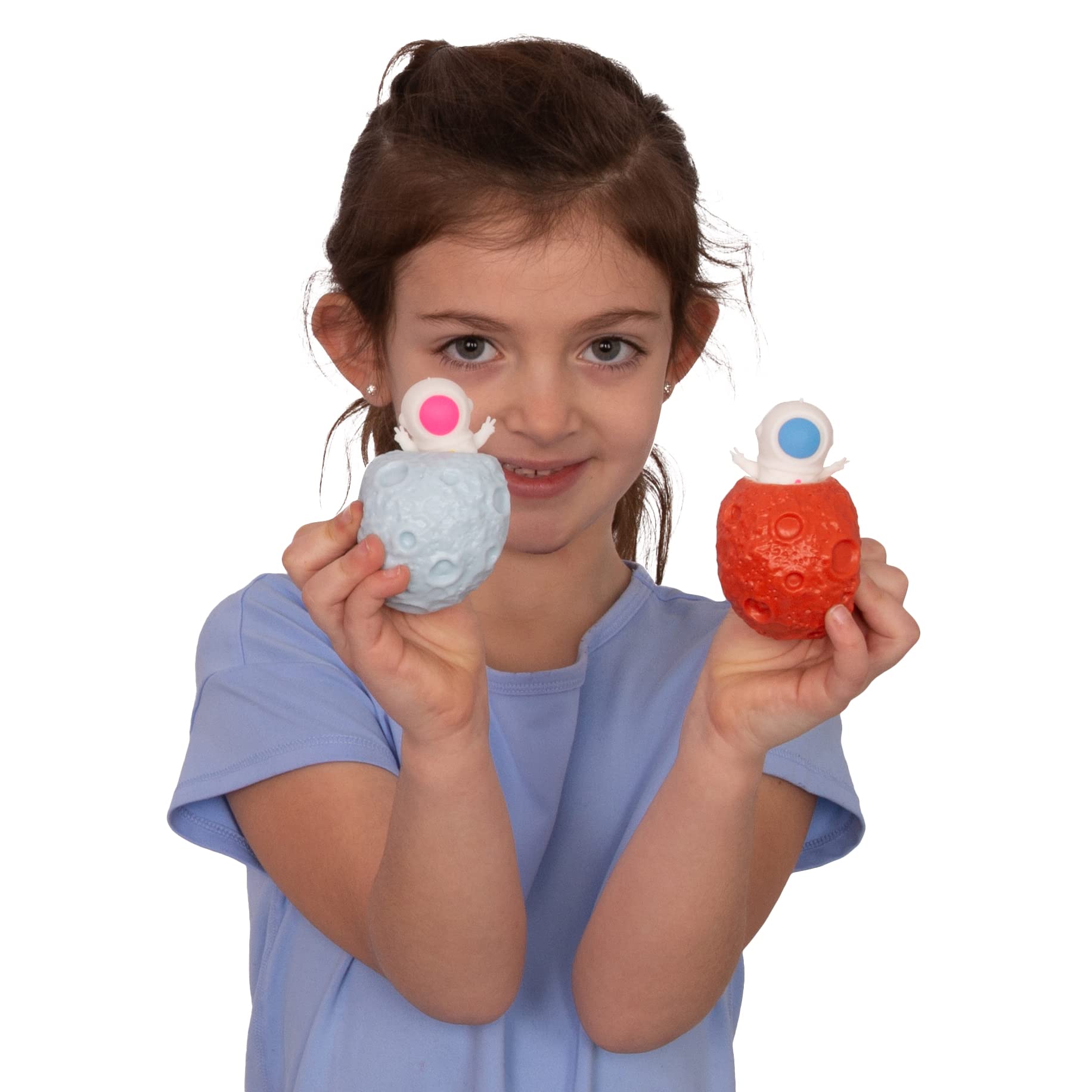 Tigerdoe Astronaut Pop Up Toy - 6 Pack Squishy Fidget Stress Ball - Sensory Toys for Kids & Adults - Anxiety Relief & Focus Aid - Perfect for Office, School, Travel & ADHD Therapy
