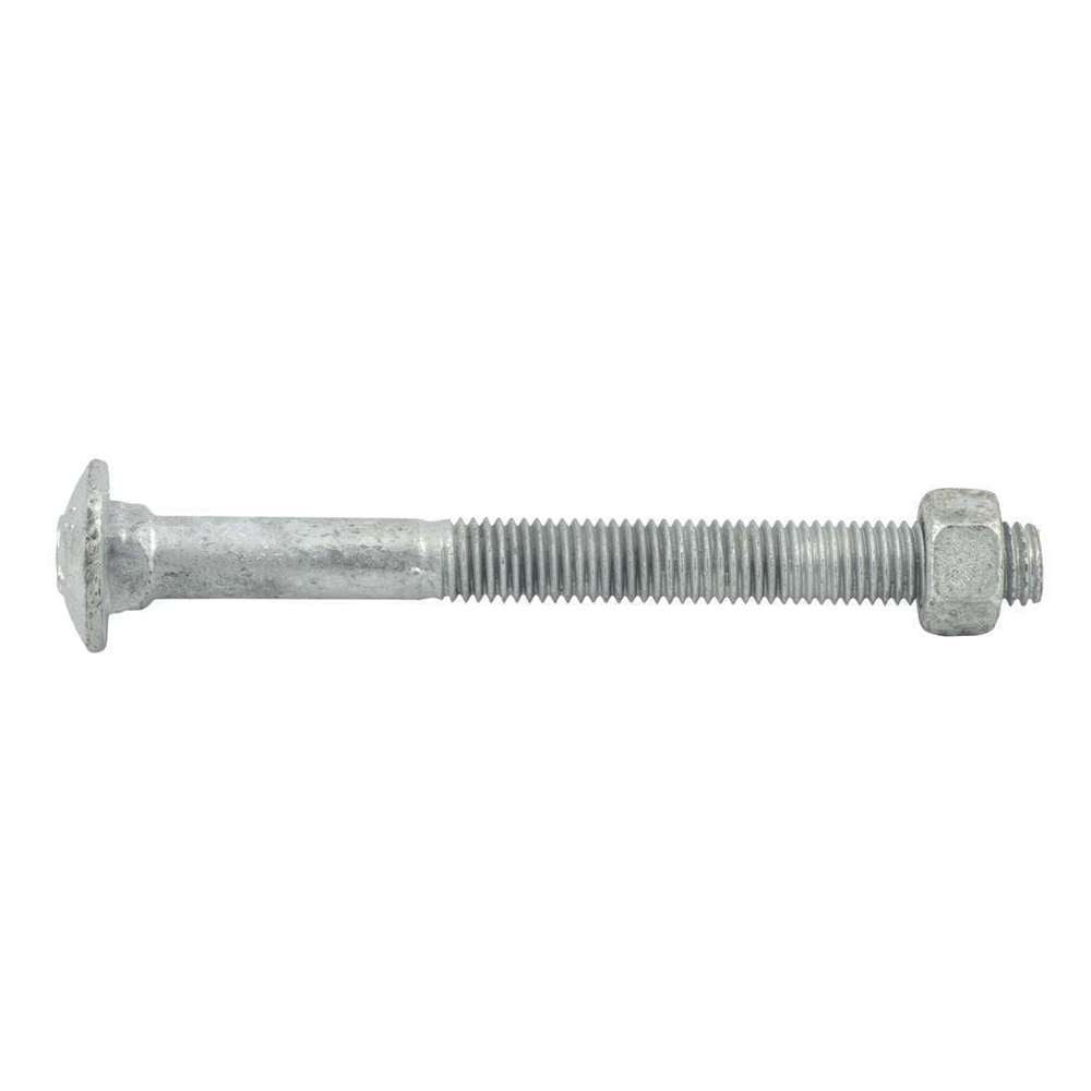 Galvanized M12 x 130mm Bolt and Nut Set - Heavy Duty Fasteners for Construction, Automotive & DIY Projects - Outdoor & Industrial Use