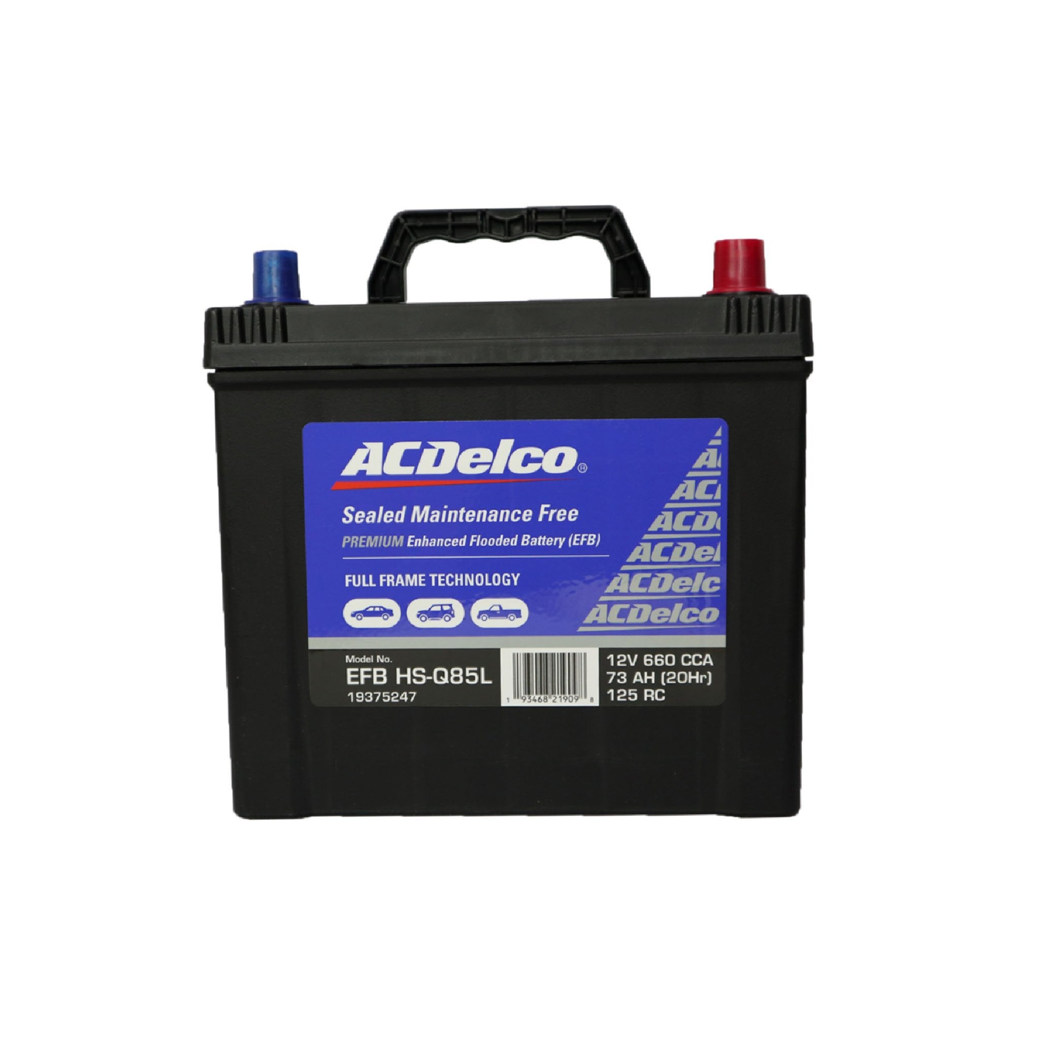 ACDelco EFB Battery Q85L for Mazda Start/Stop System - Reliable Car Battery for Enhanced Fuel Efficiency & Smooth Engine Performance | Perfect for City Driving & Stop-Go Traffic