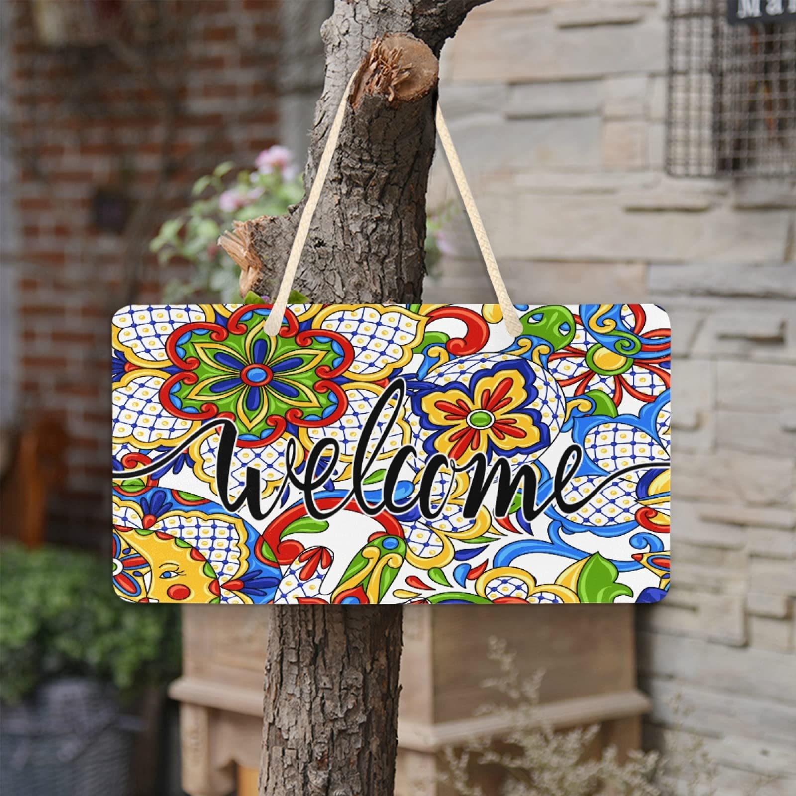 Mexican Talavera Ceramic Hanging Plaque - 6