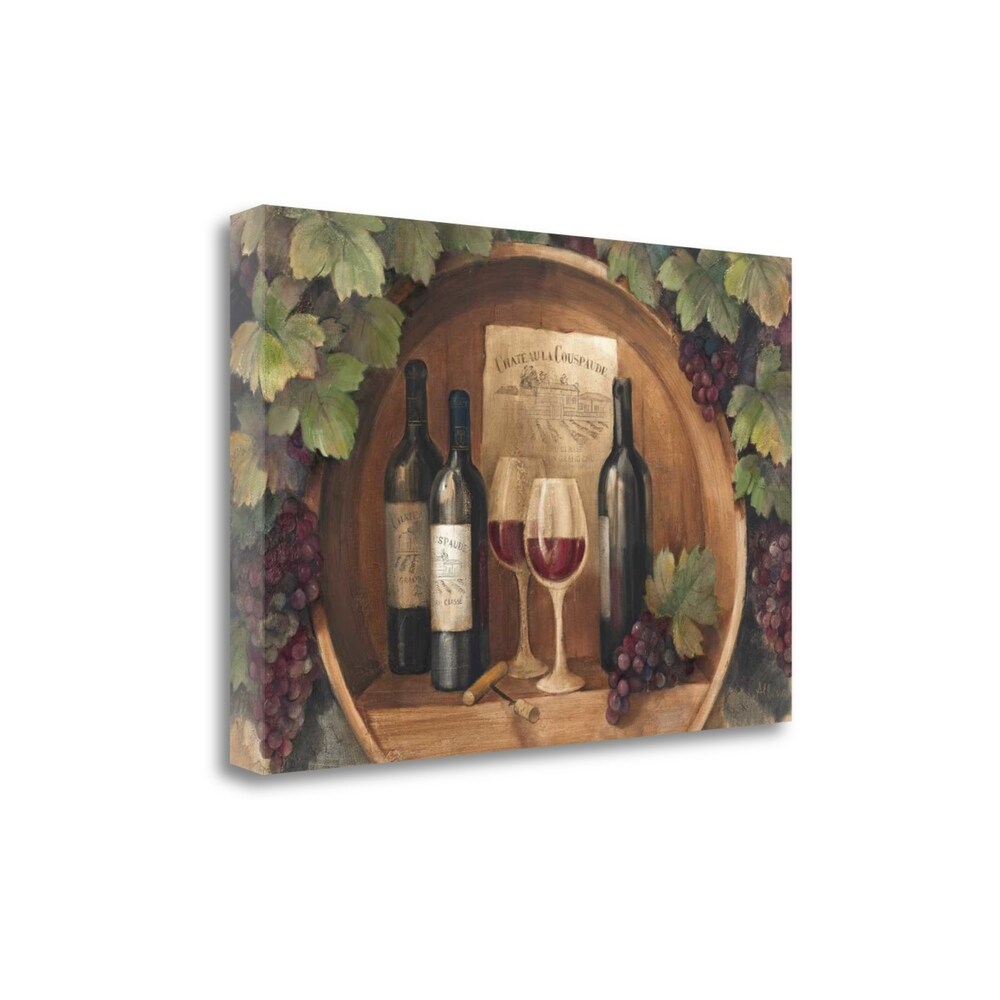At The Winery Wag By Albena Hristova - Premium Giclee Art Print on Gallery Wrapped Canvas - Perfect for Living Room, Bedroom & Office Wall Decor