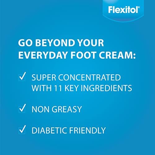 Flexitol Heel Balm - Intense Moisturizing & Exfoliating Foot Cream for Dry Cracked Feet | 4 Oz | Original Formula | Perfect for Daily Foot Care & Cracked Heel Repair