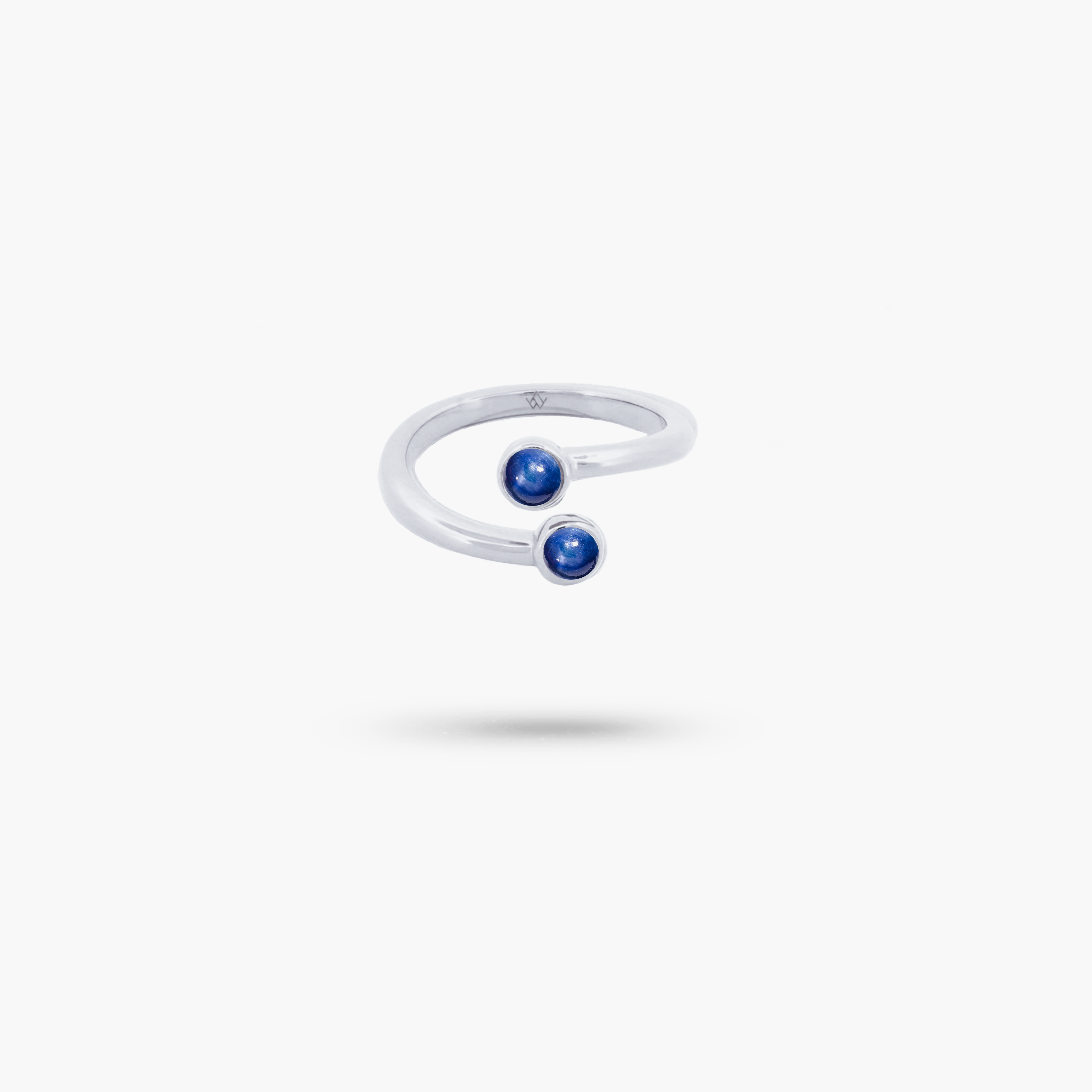 Amare Wear Dual Kyanite Coil Ring - Elegant Adjustable Healing Crystal Jewelry for Women | Perfect for Meditation, Yoga & Spiritual Energy Balancing