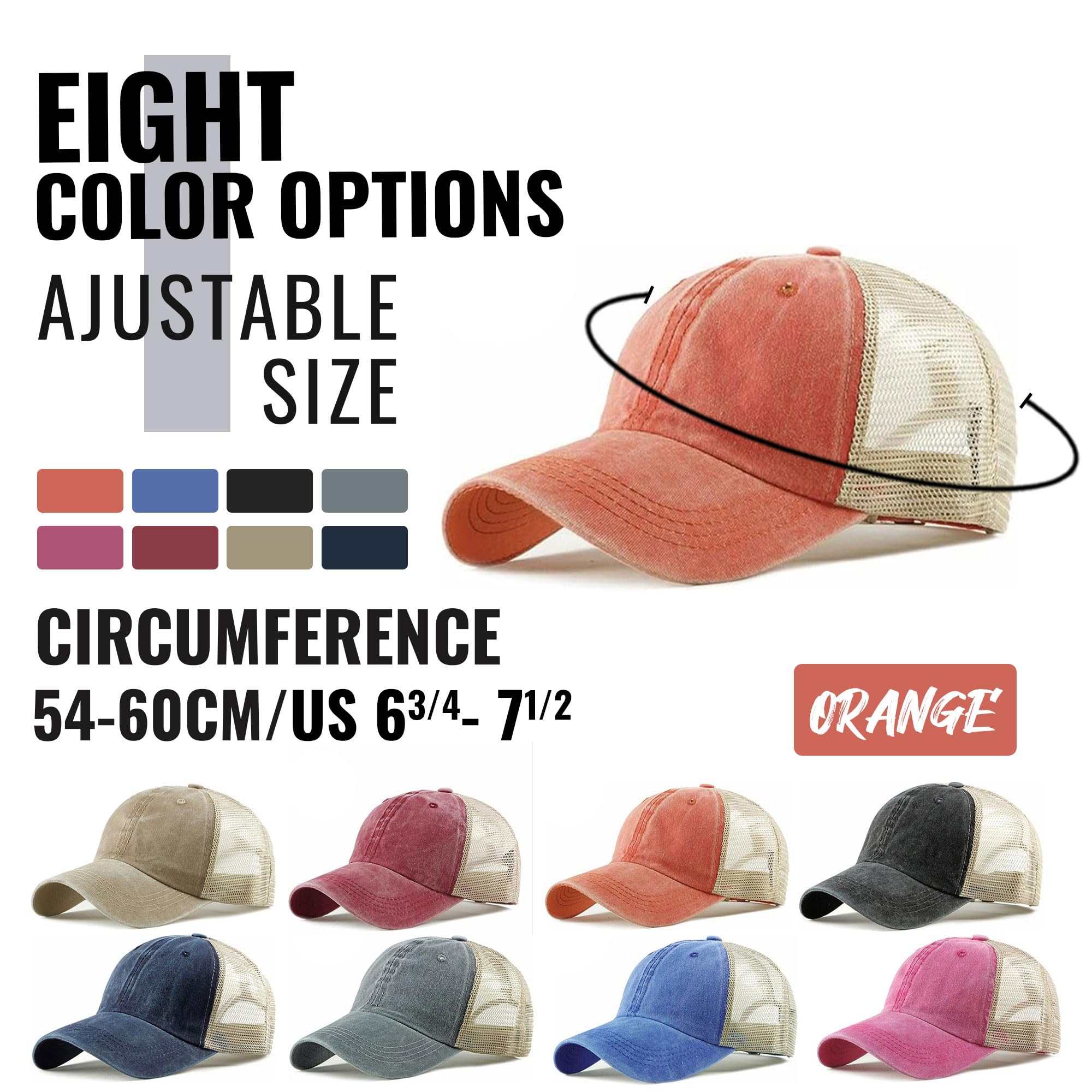 CLAPE Mesh Baseball Cap - Breathable Summer Trucker Hat for Men, Quick-Dry Golf & Running Hat, Outdoor Sports & Casual Wear - Perfect for Hiking, Jogging, and Daily Sun Protection