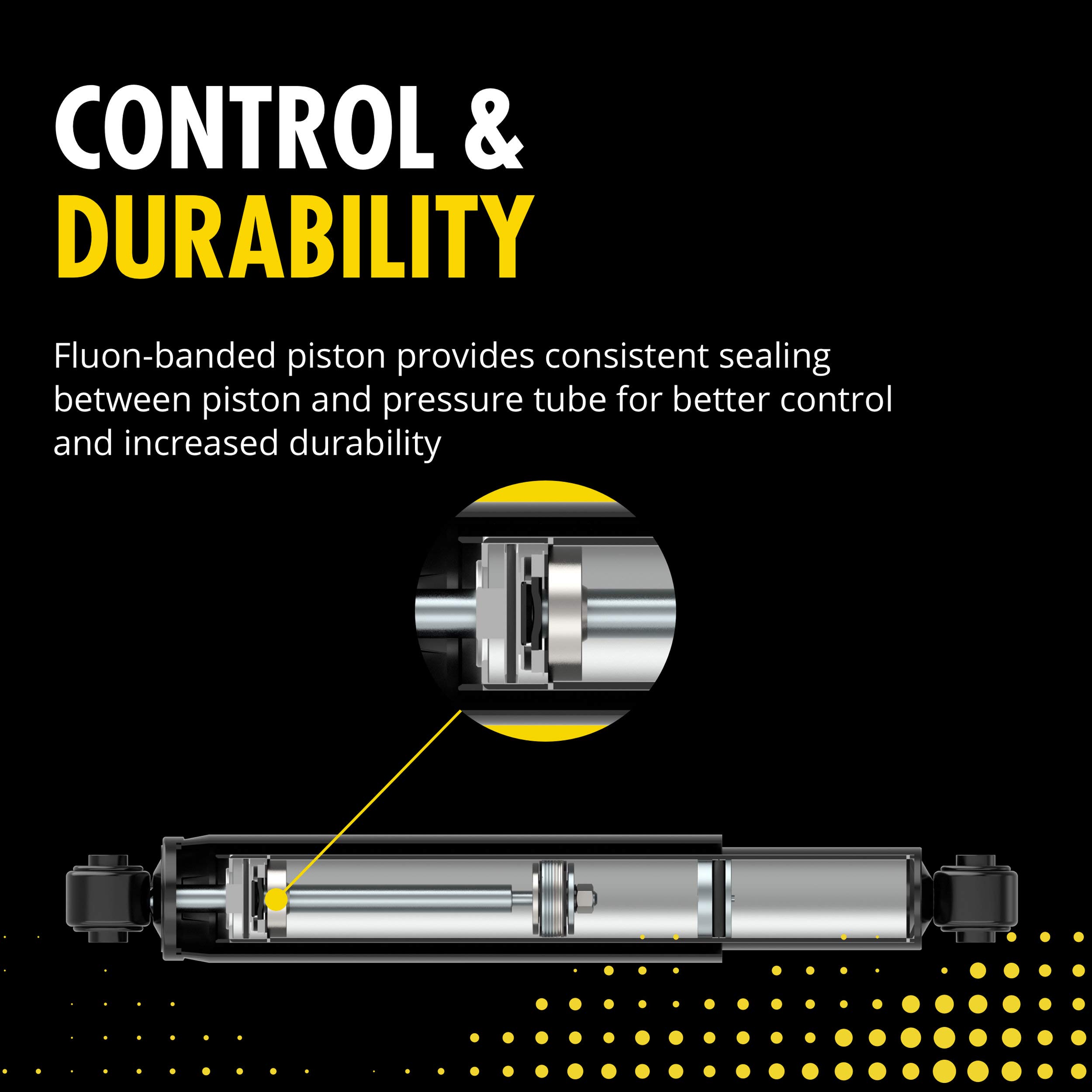Monroe 911510 Reflex Monotube Shock Absorber - Premium Car Suspension Part for Smooth Ride - Perfect for Trucks, SUVs & Off-Road Vehicles