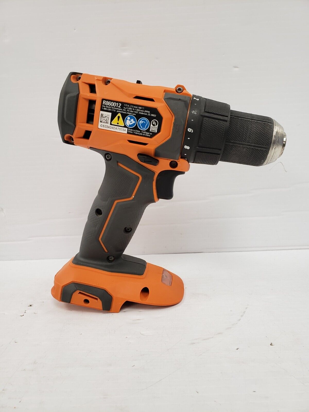 Ridgid R860012 18V Cordless Drill - Powerful & Durable for Home Improvement & Construction Projects