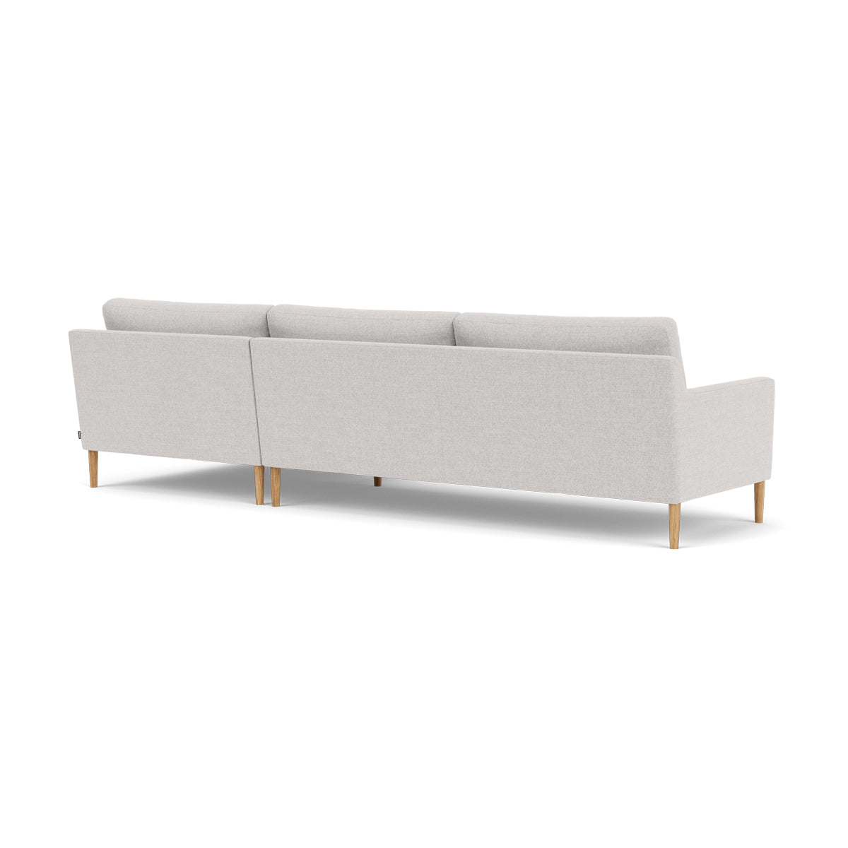Astha Fabric Right Chaise Sofa - Modern Upholstered Sectional Couch for Living Room, Lounge & Small Spaces