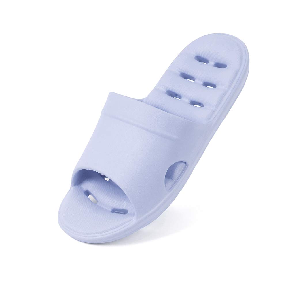 Luffymomo Women's Non-Slip Shower Sandals with Drainage Holes - Comfortable Bathroom Slippers for Spa, Pool & Home Use