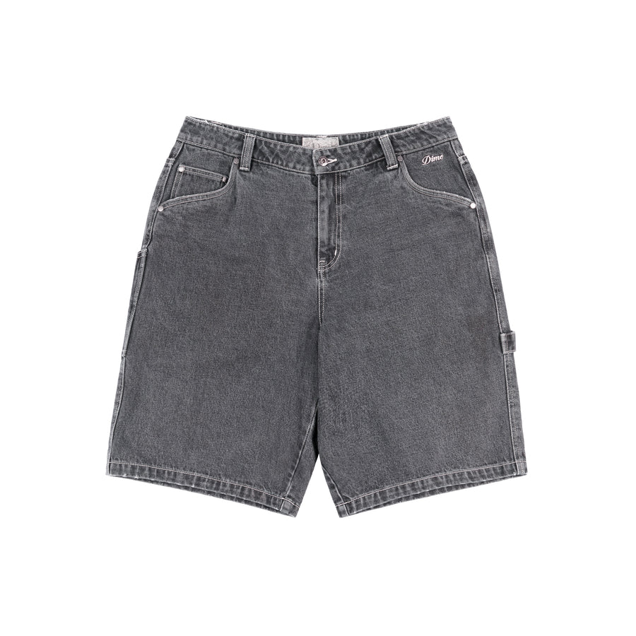 Dime Classic Denim Shorts for Women - Faded Black Distressed High Waisted Vintage Jeans Shorts | Casual Summer Outfit, Beachwear, Street Style Fashion