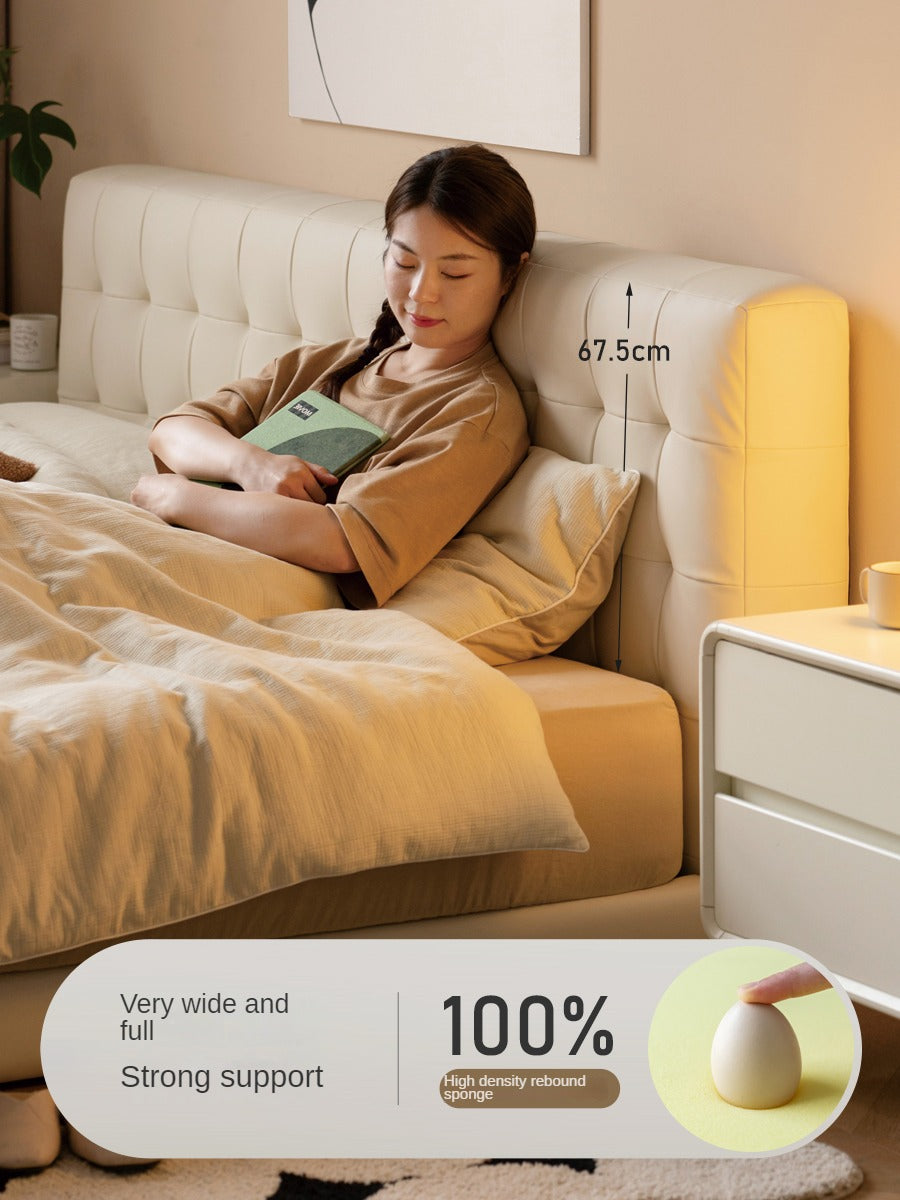 Organic Leather Art Floor Bed - Handcrafted Eco-Friendly Mattress for Adults & Kids - Perfect for Minimalist, Boho & Montessori Bedrooms