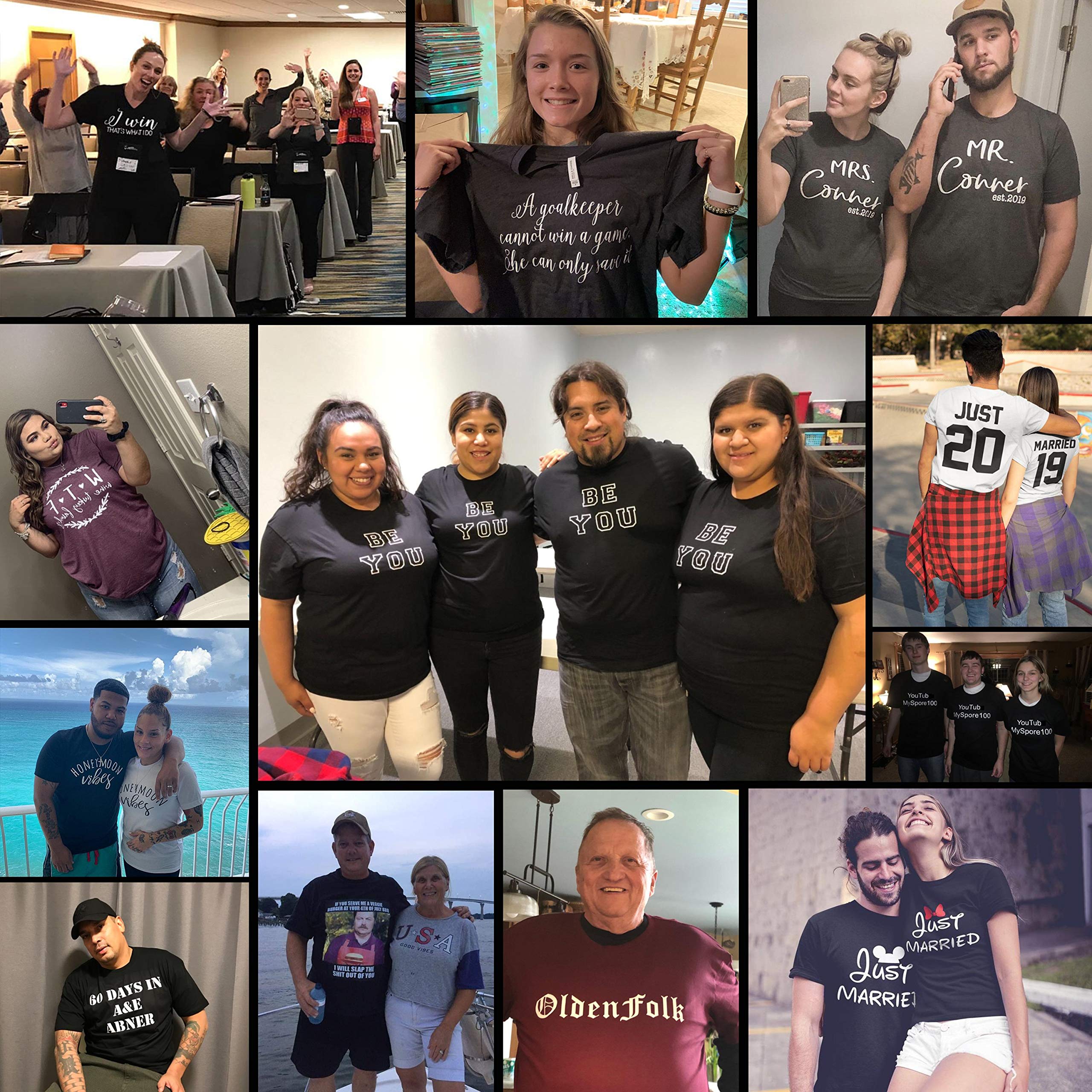Custom Text Name Personalized Message Unisex T-Shirt - Ultra Soft Cotton Tee for Men & Women - Perfect for Gifts, Couples Matching & Special Events