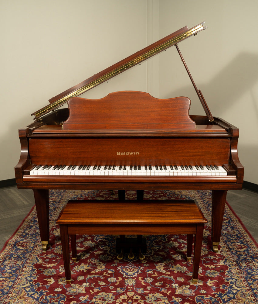 Baldwin 227 Grand Piano in Satin Mahogany Finish - Serial Number 357175 - Pre-Owned Luxury Piano for Home, Studio & Concert Hall Performances