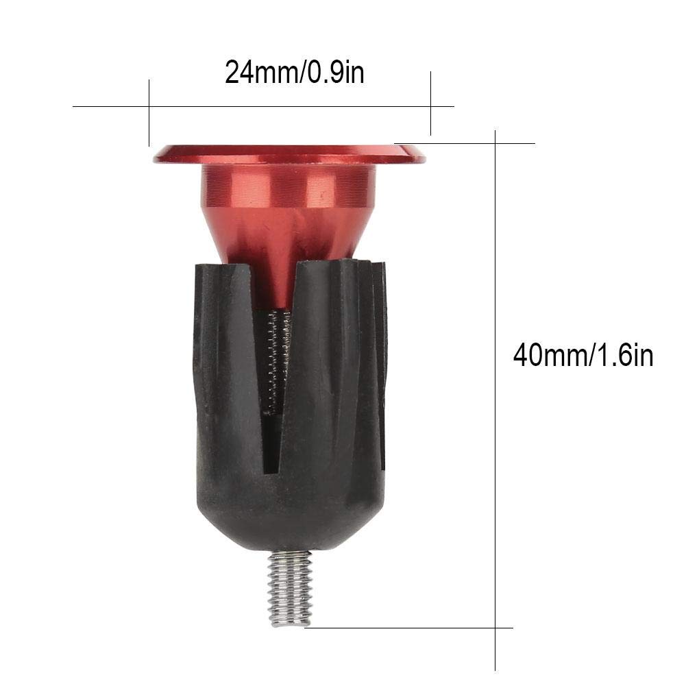 **Aluminum Alloy Bike Handlebar End Plugs (1 Pair, Red) - Durable Cycling Accessories for Road & Mountain Bikes - Perfect for Safety & Comfort**