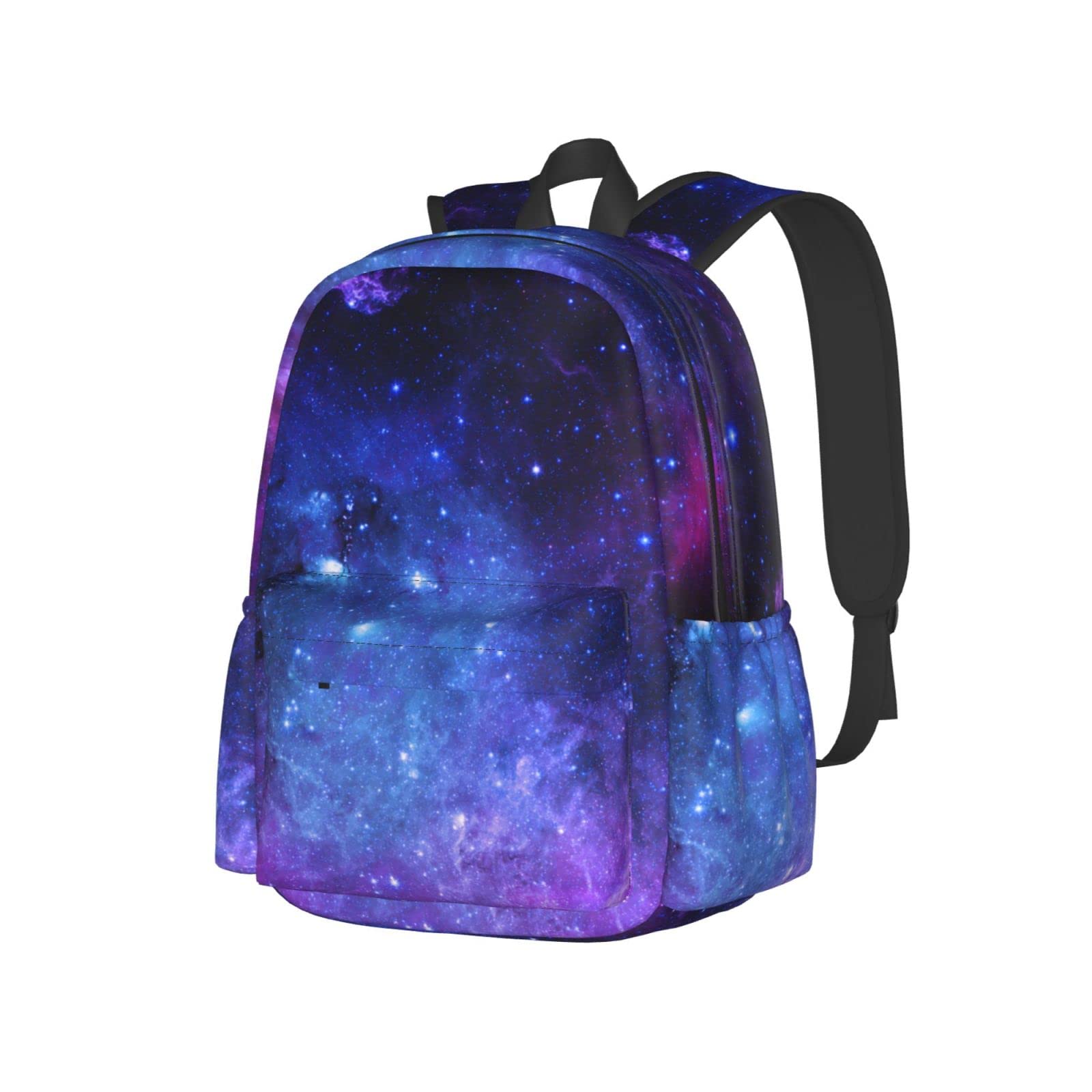 Aiojool Purple Galaxy Backpack - Large 17 Inch Laptop Backpack for Women & Men, Lightweight Waterproof Travel Backpack, School College Backpack, Work Commuter Daypack - Perfect for Office, Hiking, Gym & Daily Use