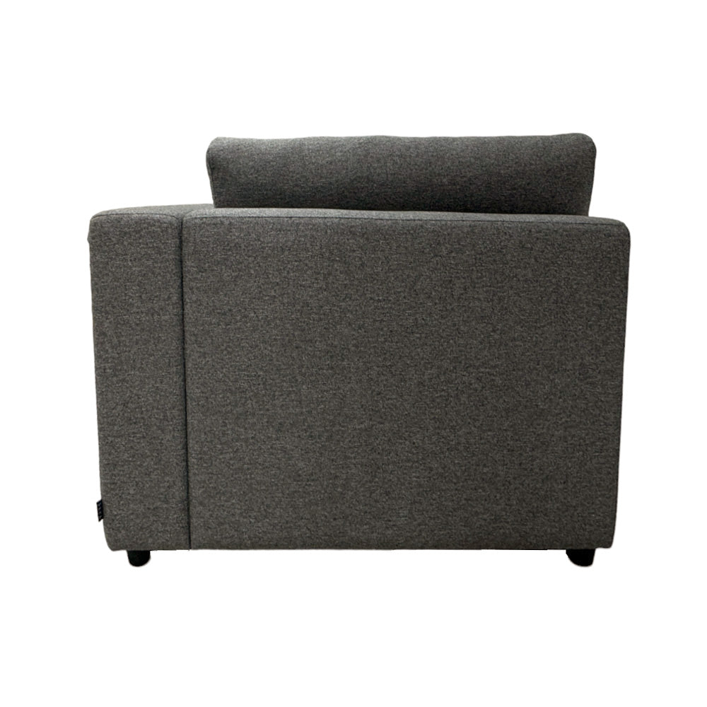 Modular Right Arm Chair with EcoClean Fabric - Ergonomic Office Chair for Home & Workspace - Comfortable Gaming & Study Chair for Long Hours Sitting