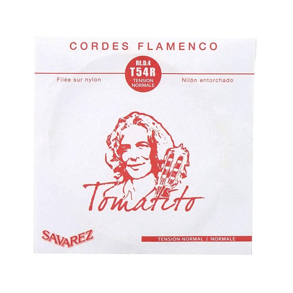 Savarez T54R Classical Guitar Strings - Polished Silver-Plated Copper, Normal Tension, Single D String (4th) - Perfect for Flamenco & Classical Guitarists - Ideal for Performances, Practice & Studio Recording (Set of 10, STSAV50-50370)