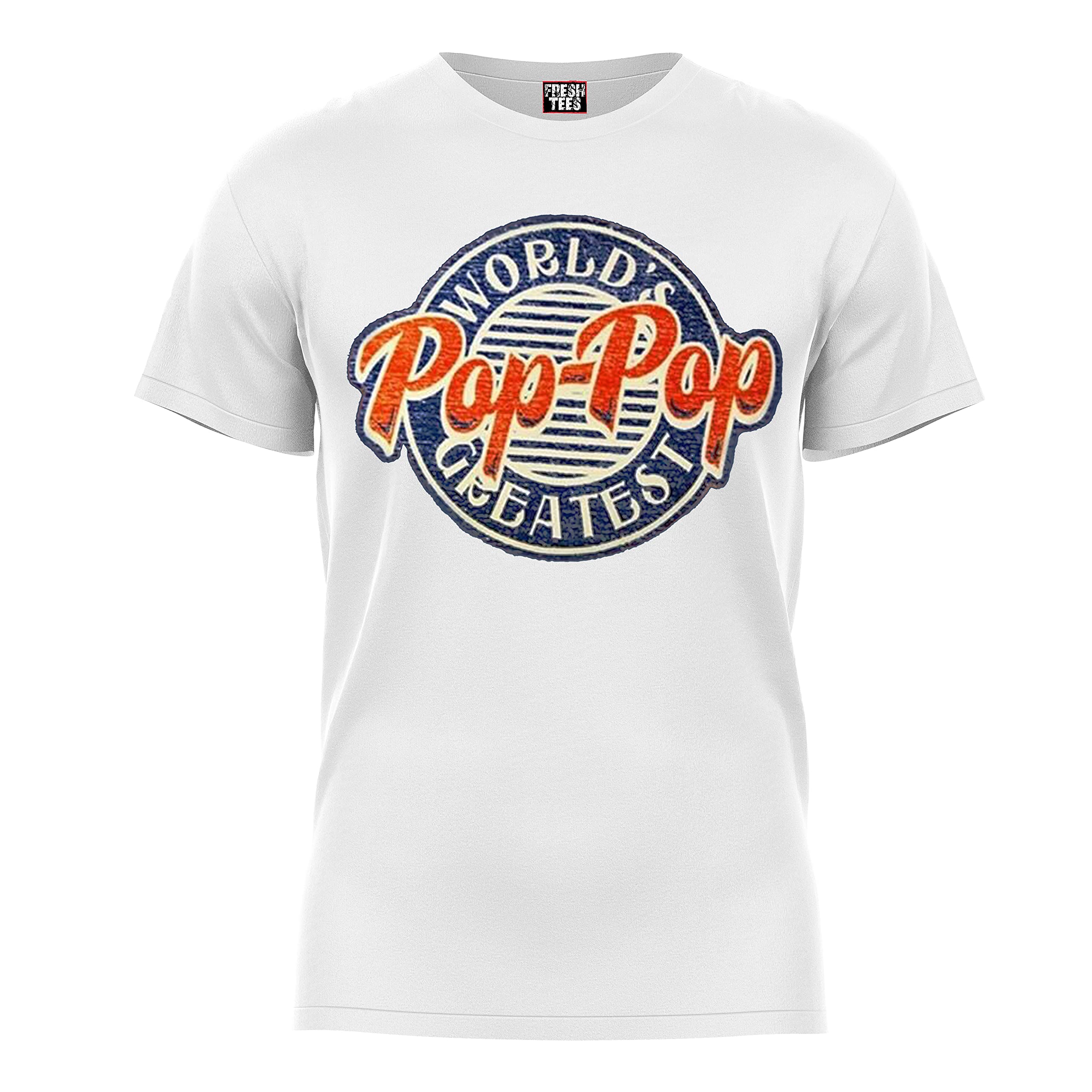 Fresh Tees® World's Greatest Pop-Pop Father's Day T-Shirt - Funny Gift for Husband, Dad & Grandpa - Perfect for Birthday, Anniversary & Family Gatherings